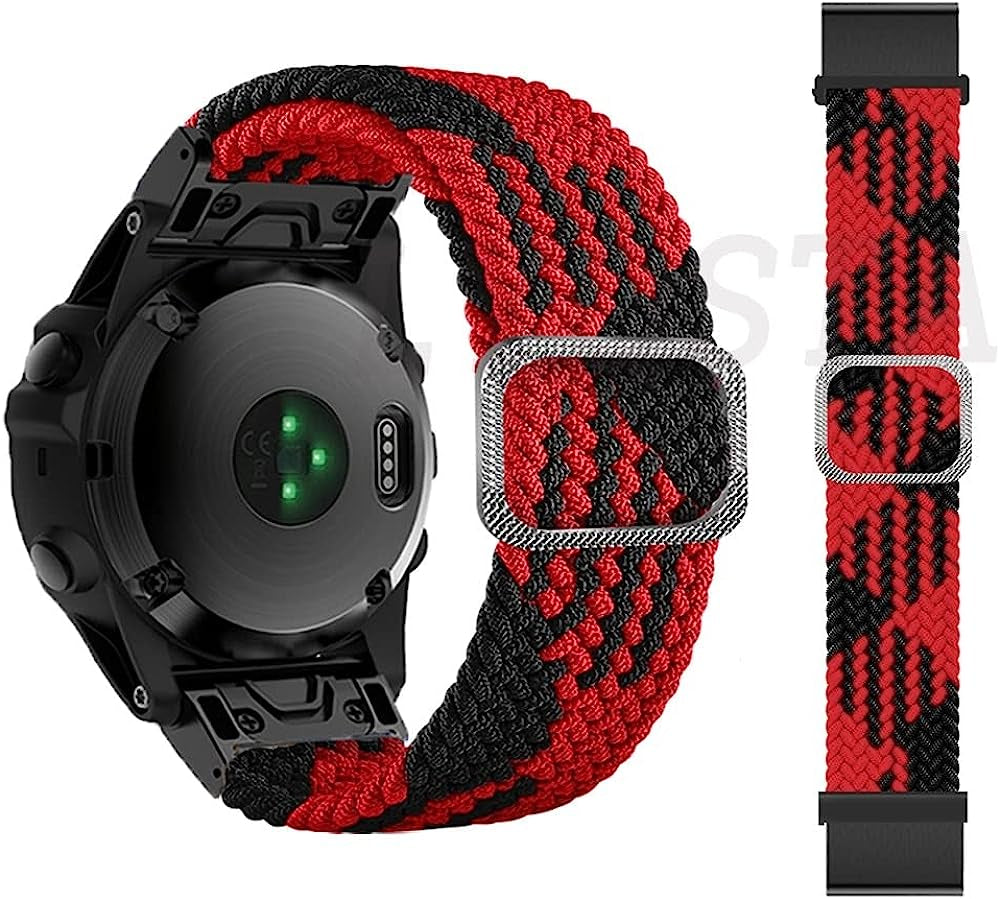 TWRQA 22 26Mm Nylon Band for Garmin Fenix 7X 7 Epix 6X 6 Pro 5X 5 plus 3 3HR Watchbands Smart Watch Straps Fenix 6Xpro 5Xplus Bracelet  TWRQA   