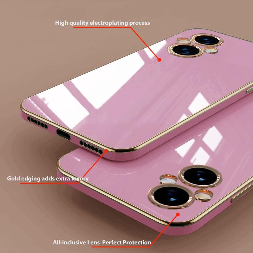 Wousunly Compatible with Oneplus Nord N20 5G Case Silicone Pink, Plating Phone Oneplus Nord N20 5G Case Shockproof Thin and Soft Cover (Purple)  Wousunly   