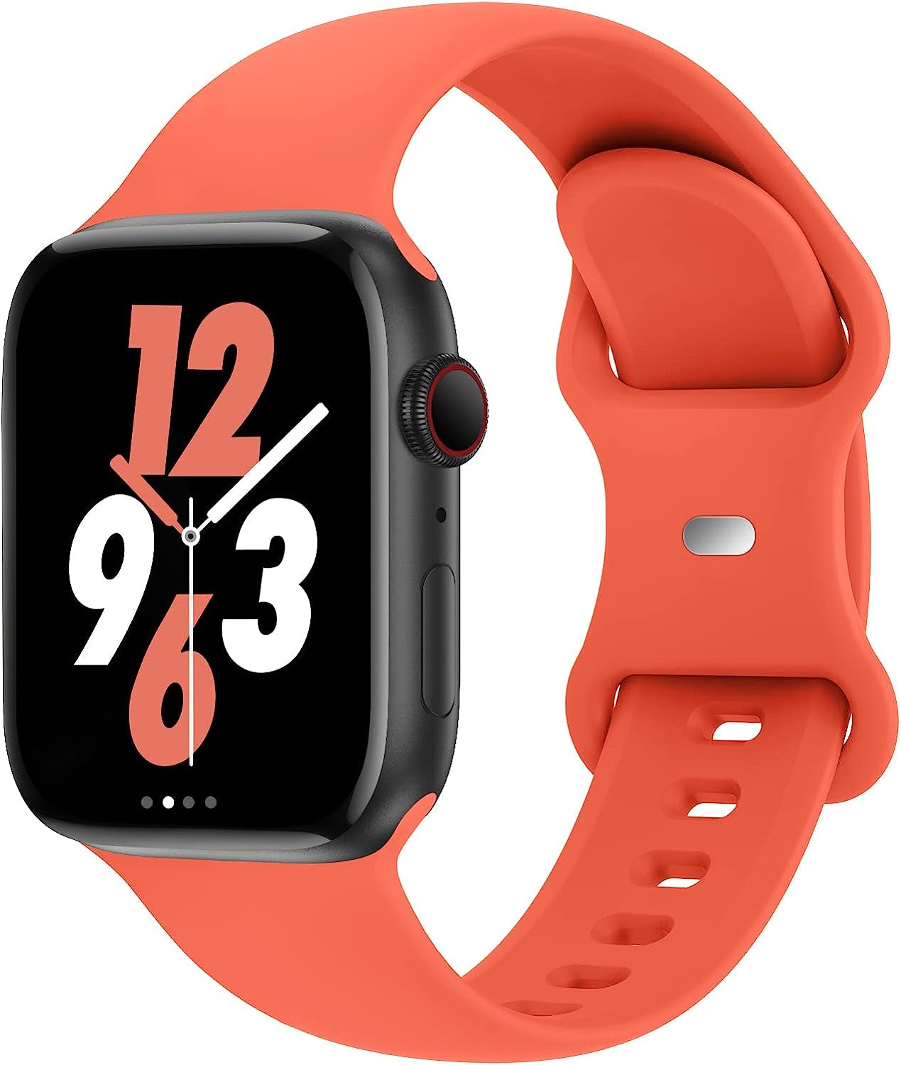 Acrbiutu Bands Compatible with Apple Watch 38Mm 40Mm 41Mm 42Mm 44Mm 45Mm 49Mm, Replacement Soft Silicone Sport Accessory Strap Wristbands for Iwatch Series Ultra 8/7/6/5/4/3/2/1 SE Women Men  Acrbiutu B,Apricot 42/44/45/49mm S/M 