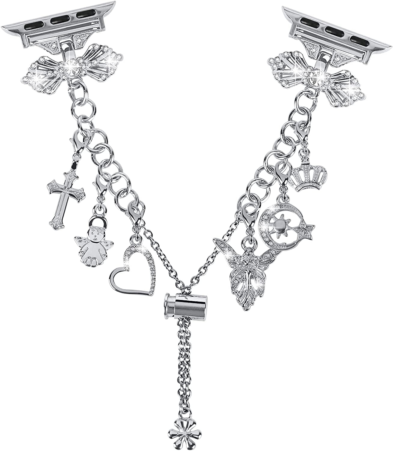 NYENEIL Compatible with Apple Watch Ultra Band 38Mm 40Mm 41Mm 42Mm 44Mm 45Mm 49Mm Interchangeable Charms Dressy Bracelet for Women  NYENEIL   