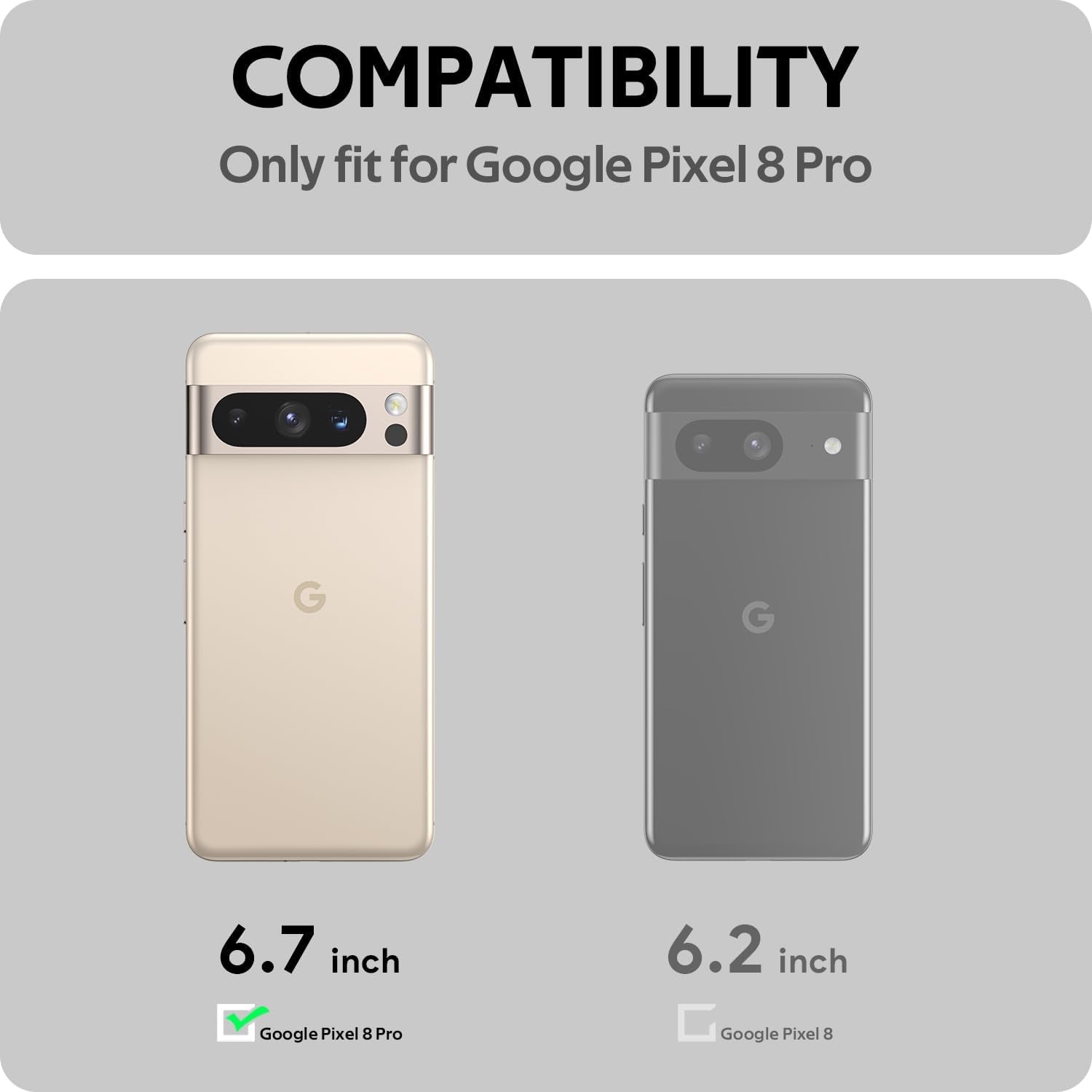 Aeska Clear Case for Google Pixel 8 Pro, Ultra [Slim Thin] Flexible Scratch Resistant Transparent TPU Shockproof Gel Rubber Soft Silicone Protective Phone Case Cover for Google Pixel 8 Pro (Clear)  Aeska   