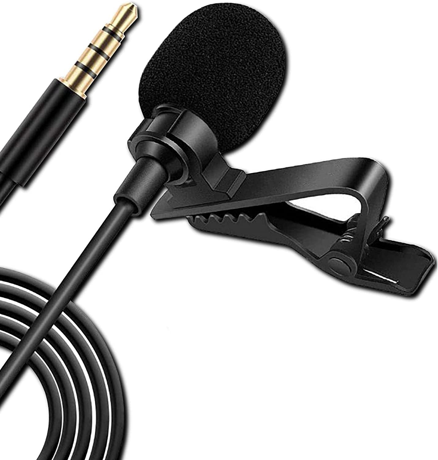 MOVOYEE Mini Microphone for Iphone Microphone for Video Recording Youtube Vlogging Phone Ipad Interview Podcast, External Tiny Lavalier Microphone Noise Cancelling Lapel Microphone Clip,Small Lav Mic  MOVOYEE   