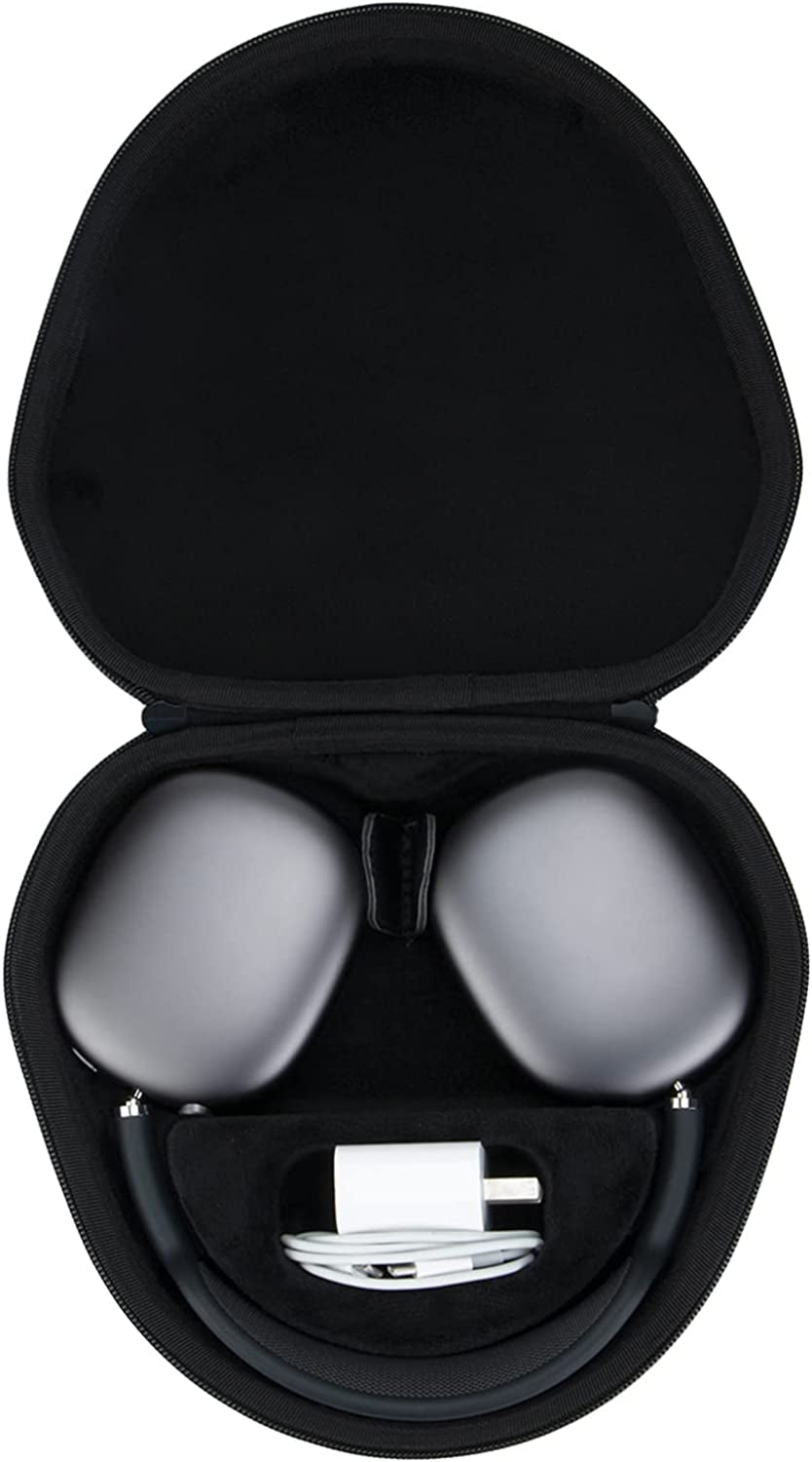 Co2Crea Hard Case with Sleep Mode Replacement for Apple Airpods Max Headphone (Black Case + inside Blue)  co2CREA Black Case  