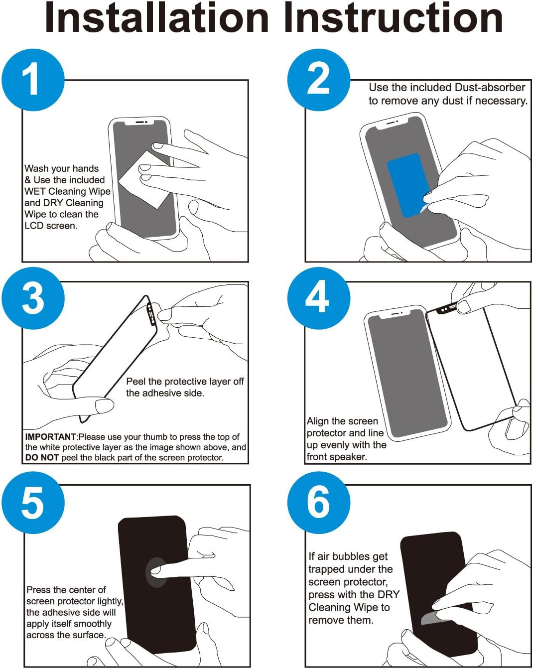 TECHO Privacy Screen Protector for Iphone 11 Pro/Iphone Xs/Iphone X, [Full Coverage] [Case Friendly] [Super Clear] Anti-Spy 9H Hardness Tempered Glass Screen Protectors for Apple Iphone 11 Pro  TECHO   