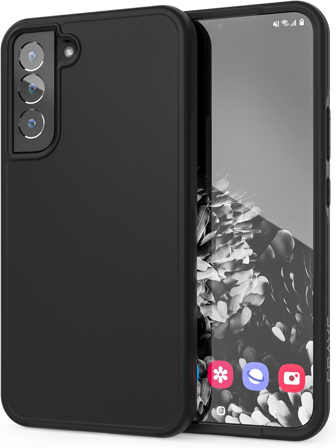 Crave Slim Guard Galaxy S22+ Case, Blush Shockproof & Drop Protection (6.6 Inch)  Crave Black  