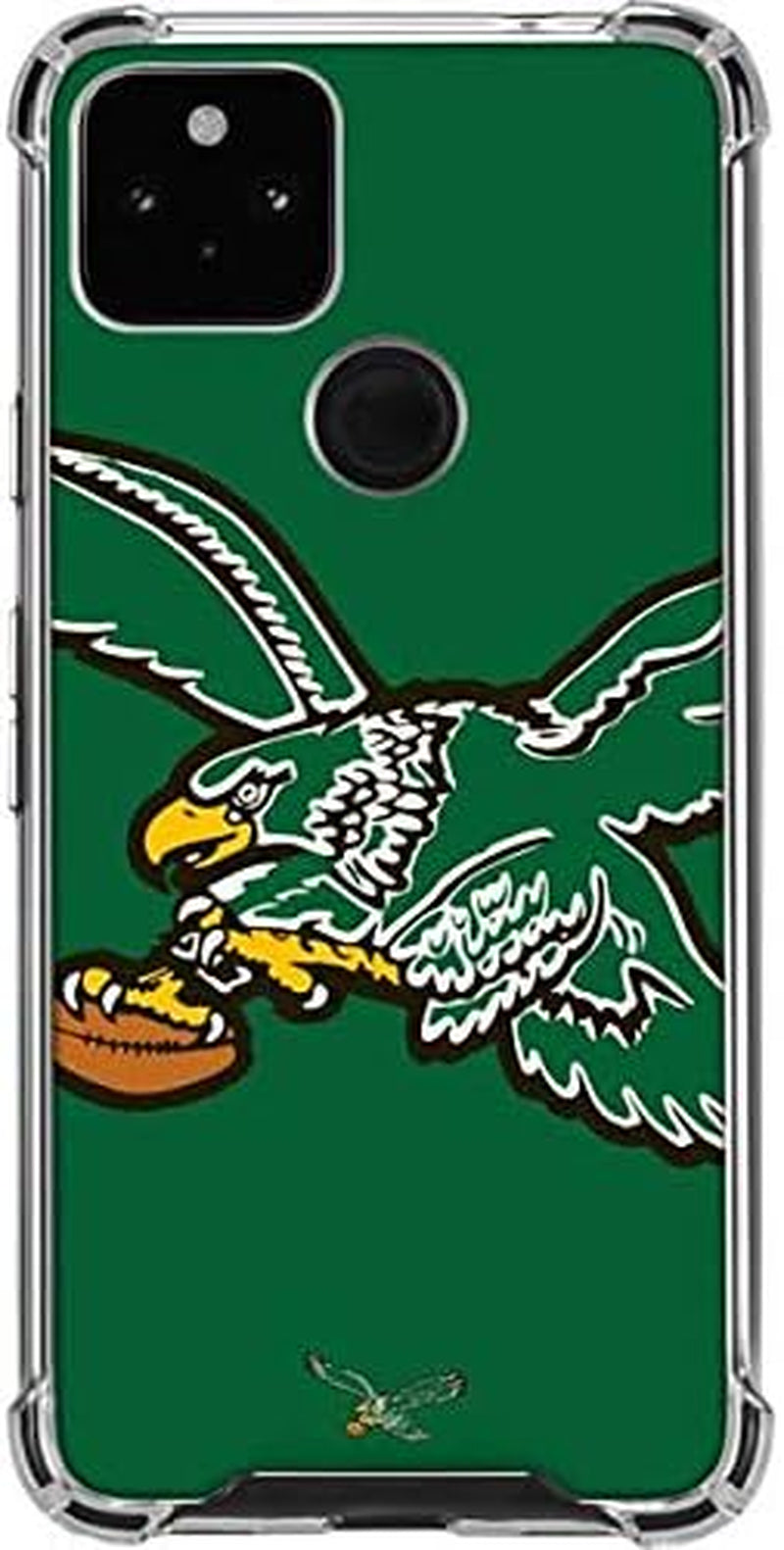 Skinit Clear Phone Case Compatible with Google Pixel 4A 5G - Officially Licensed NFL Philadelphia Eagles Retro Logo Design  Skinit   