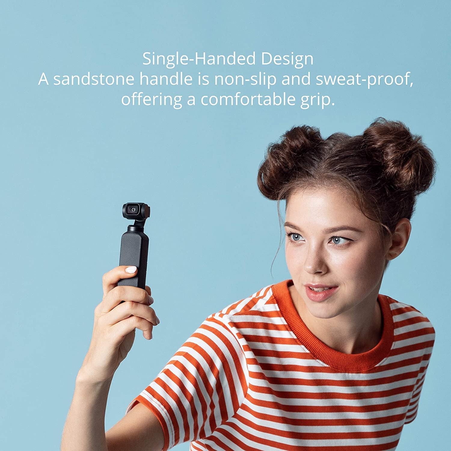 DJI Osmo Pocket - Handheld 3-Axis Gimbal Stabilizer with Integrated Camera 12 MP 1/2.3” CMOS 4K60 Video, for Youtube, Tiktok, Video Vlog, Streamlabs, Attachable to Smartphone, Android, Iphone, Black  DJI   