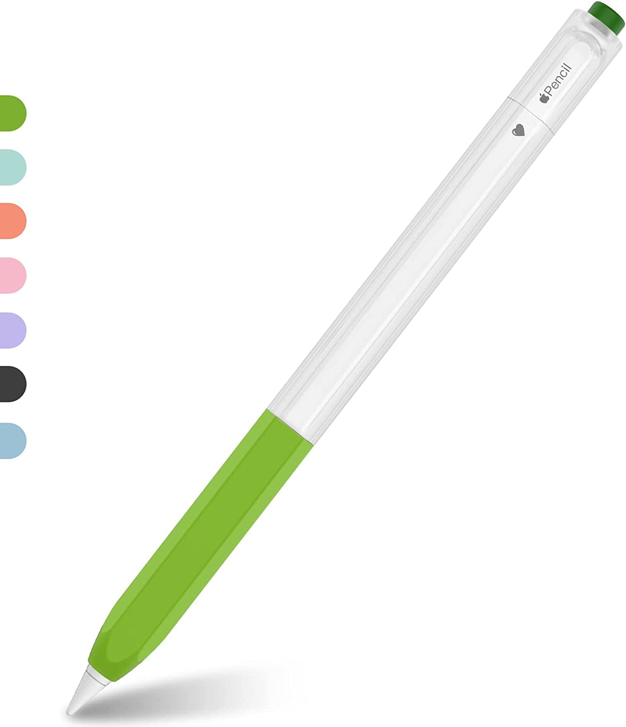 NIUTRENDZ Classic Hexagon Case for Apple Pencil 2Nd Generation Cover Sleeve Skin Accessories Translucent Design Compatible with Magnetic Charging and Double Tap (Apple Pencil 2Nd Generation, Purple)  NIUTRENDZ Matcha  