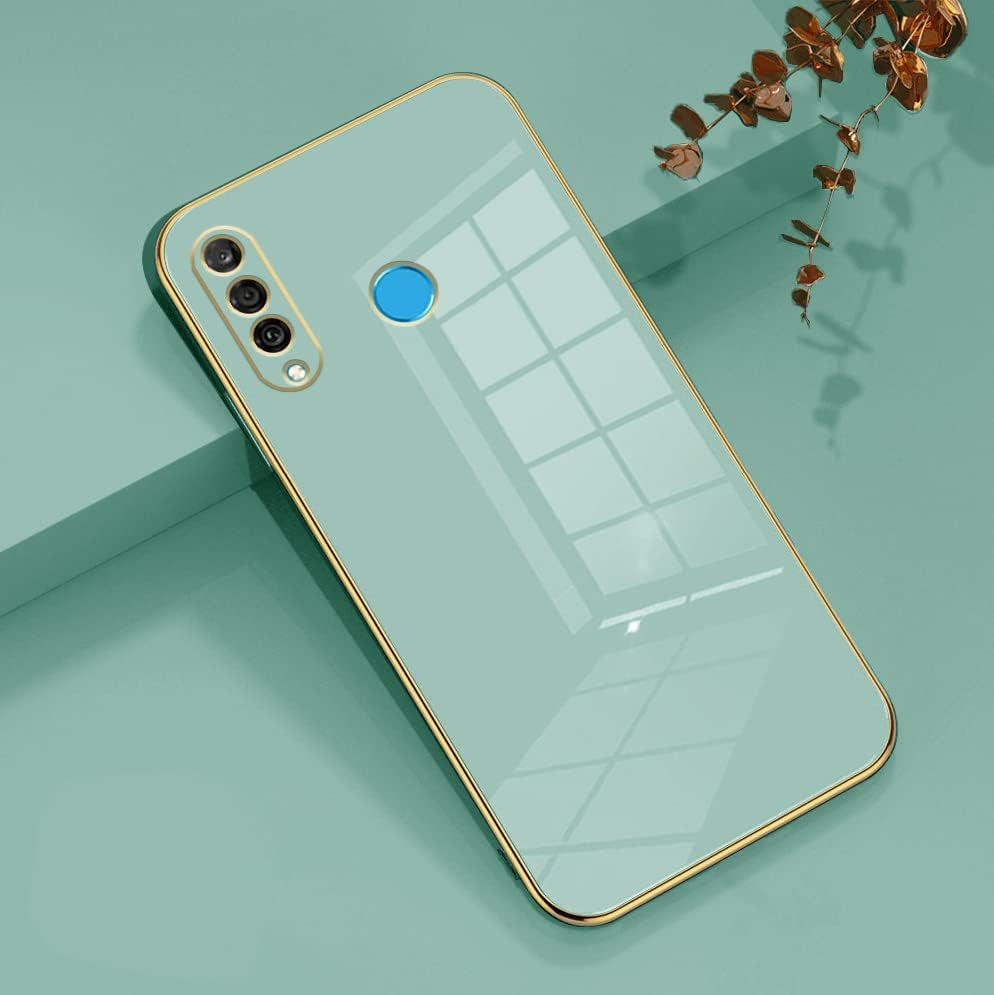 Wousunly Compatible with Huawei P30 Lite Case Silicone Pink, Plating Huawei P30 Lite Phone Case Shockproof Thin and Soft Cover (Green)  Wousunly   