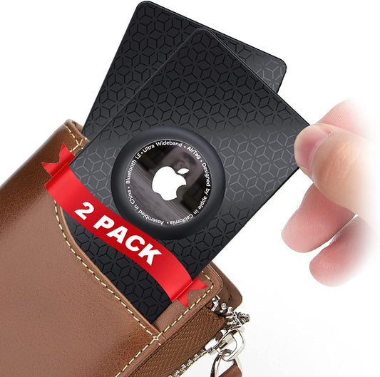 2 Pack Airtag Wallet Holder, Ultra Thin Airtag Wallet Card Case Cover, Light Airtag Wallet Holder for Apple Airtag, Airtag Card Holder for Wallet, Badge, Gift, Air Tag Case Accessories  PerfiPro   