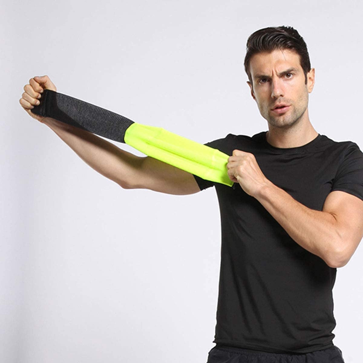 Ailzos Equestrian Riders on the Leg Cell Phone Holder for the Leg/Calf - Leg Band for Equestrian, Jogger, Hiker or Motorcycle, Exercise Arm Holder Armband for Running, Fits Phone Size under 6", Black  Ailzos   