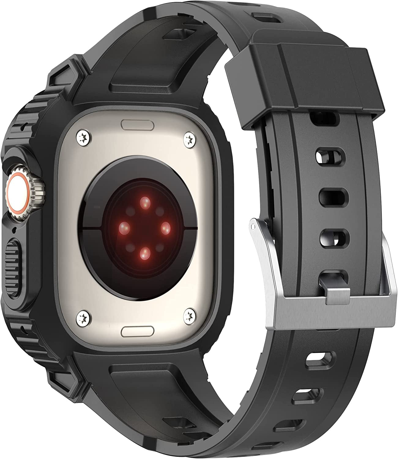 HATALKIN for Apple Watch Ultra Band with Ultra Case 49Mm,Rugged Bands Bumper Protector Men Women Ultra Accessories Compatible for Apple Iwatch Ultra 49Mm  HATALKIN   