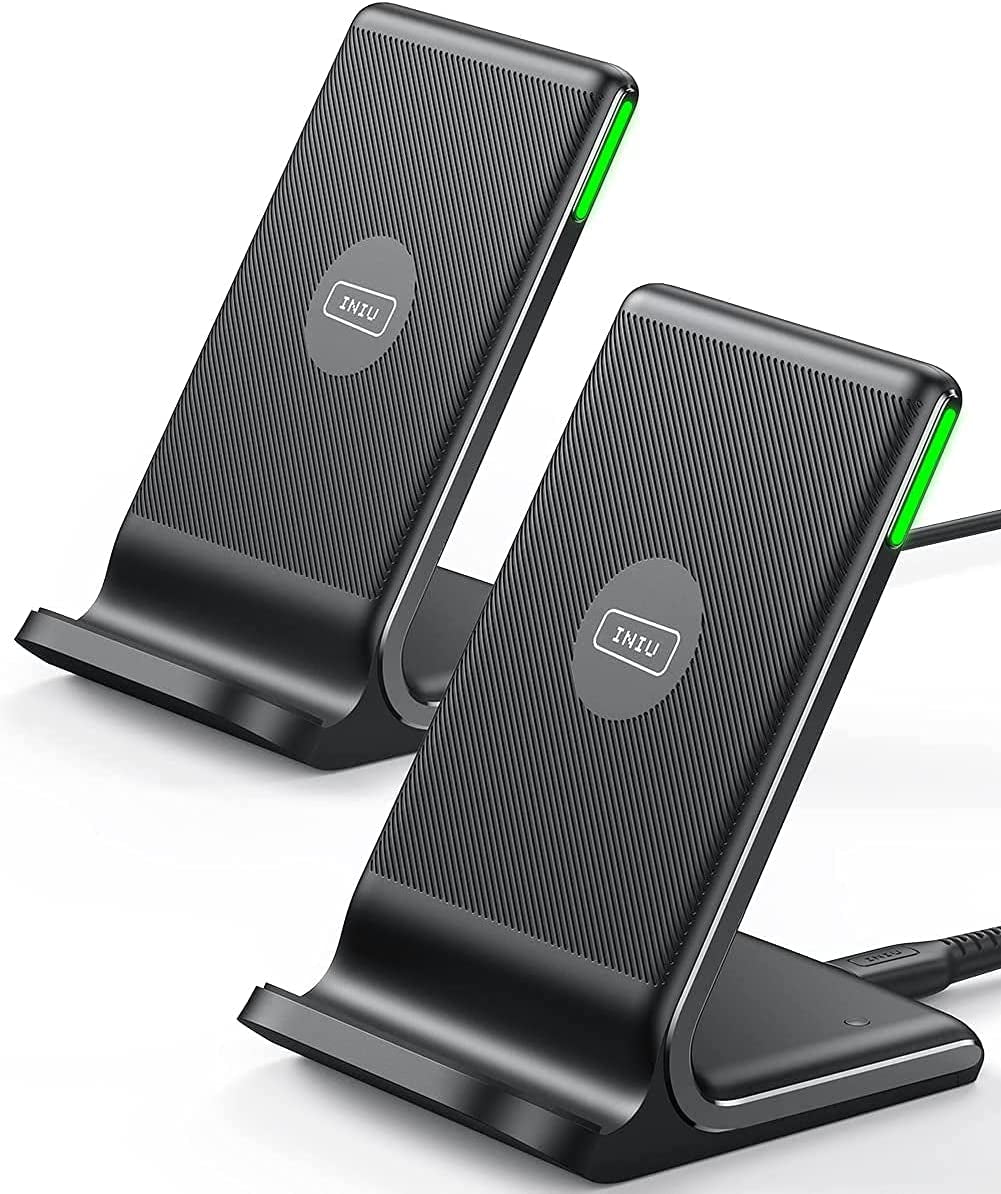 Wireless Charger, INIU [2 Pack] 15W Fast Wireless Charging Stand with Sleep-Friendly Adaptive Light Compatible with Iphone 14 13 12 11 Pro XR XS X plus Samsung Galaxy S21 S20 Note 20 Etc  Shenzhen Topstar Industry Co.,Ltd.   
