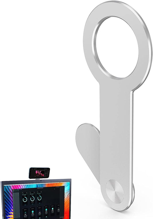 MIMINU Phone Holder for Laptop - Adjustable Magnetic Phone Mount Laptop,Lap Screen Side Phone Holder Extender Attach to Computer Monitor for Universal Smartphone  MIMINU   
