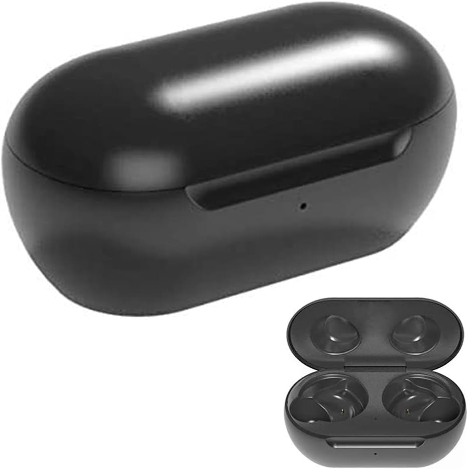 Wireless Charging Case Compatible with Samsung Galaxy Buds, Replacement Charger Case Cover for Galaxy Buds SM-R170 Earbuds (Black)  Emilydeals   