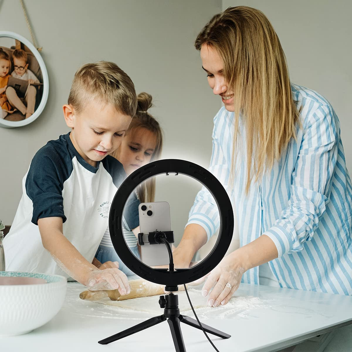 10" Selfie Ring Light LED Dimmable Circle Lights with Tripod & Phone Stand for Photography Youtube Video Recording Vlogs  Maraawa   