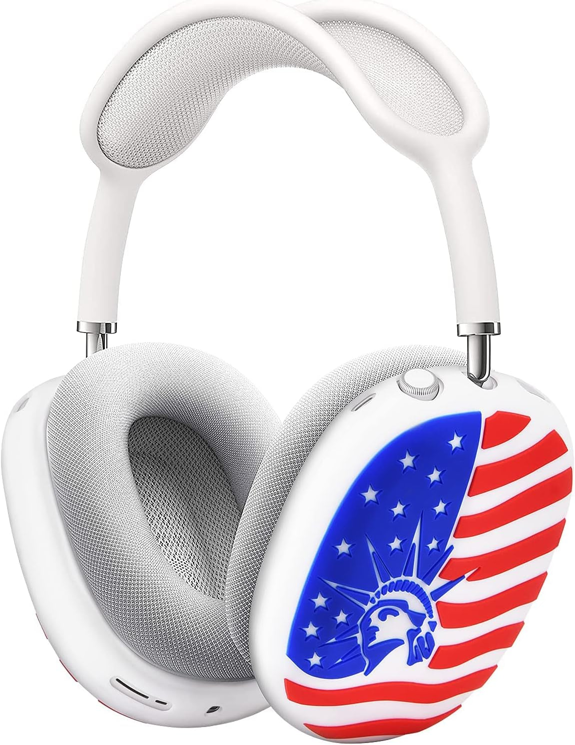 Airpods Max Cover, Cute Cartoon Funny for Airpods Max Case, Soft Silicone Airpod Max Accessories for Airpod Max Headphones Ear Pads Cushions (Avocado)  QINGQING American  