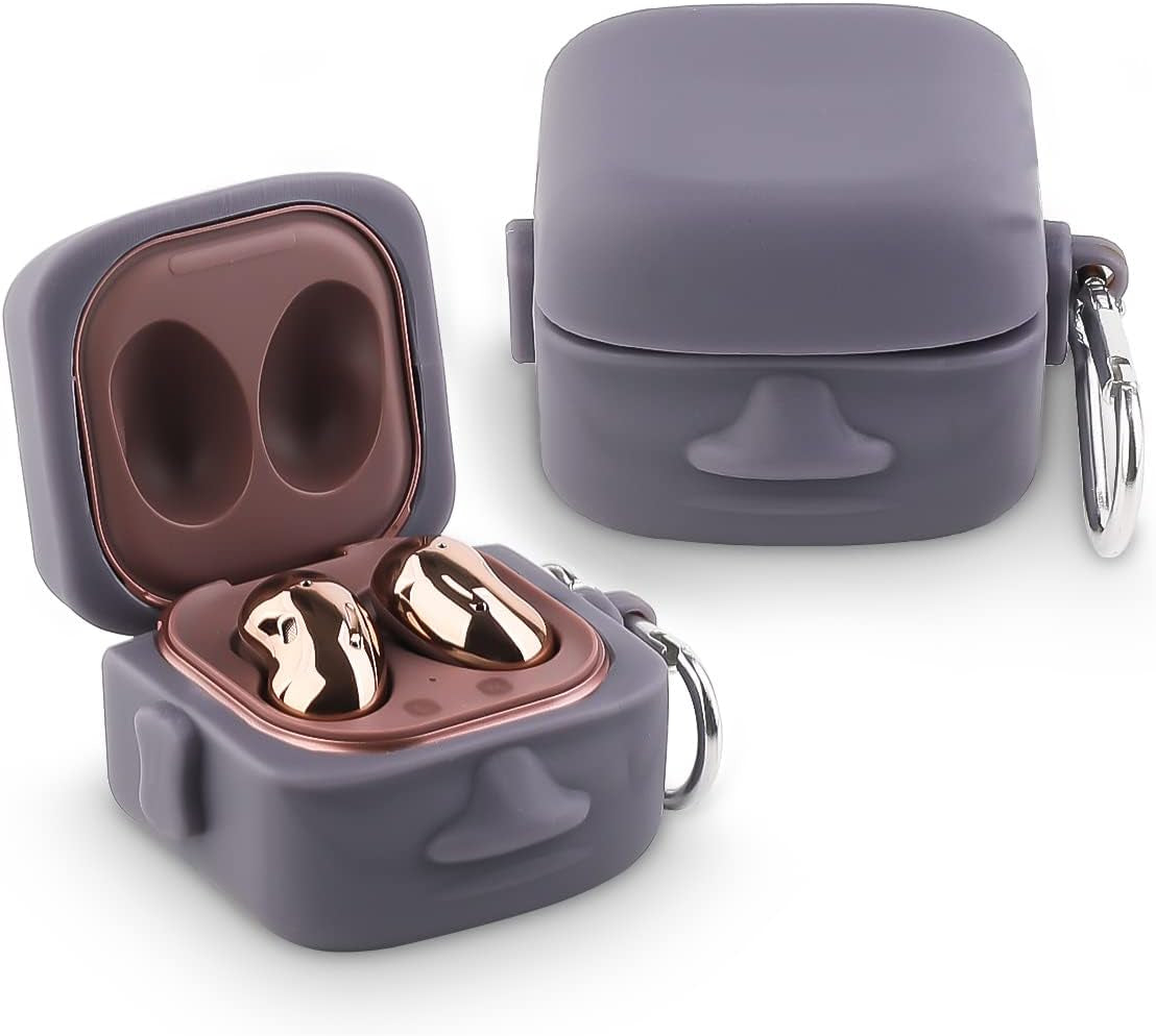 Fit Designed for Samsung Galaxy Buds2 Pro (2022) /Galaxy Buds 2 (2021) /Galaxy Buds Live (2020) /Galaxy Buds Pro (2021), Suublg Silicone Charging Case Protection Cover with Keychain  Suublg EStones  