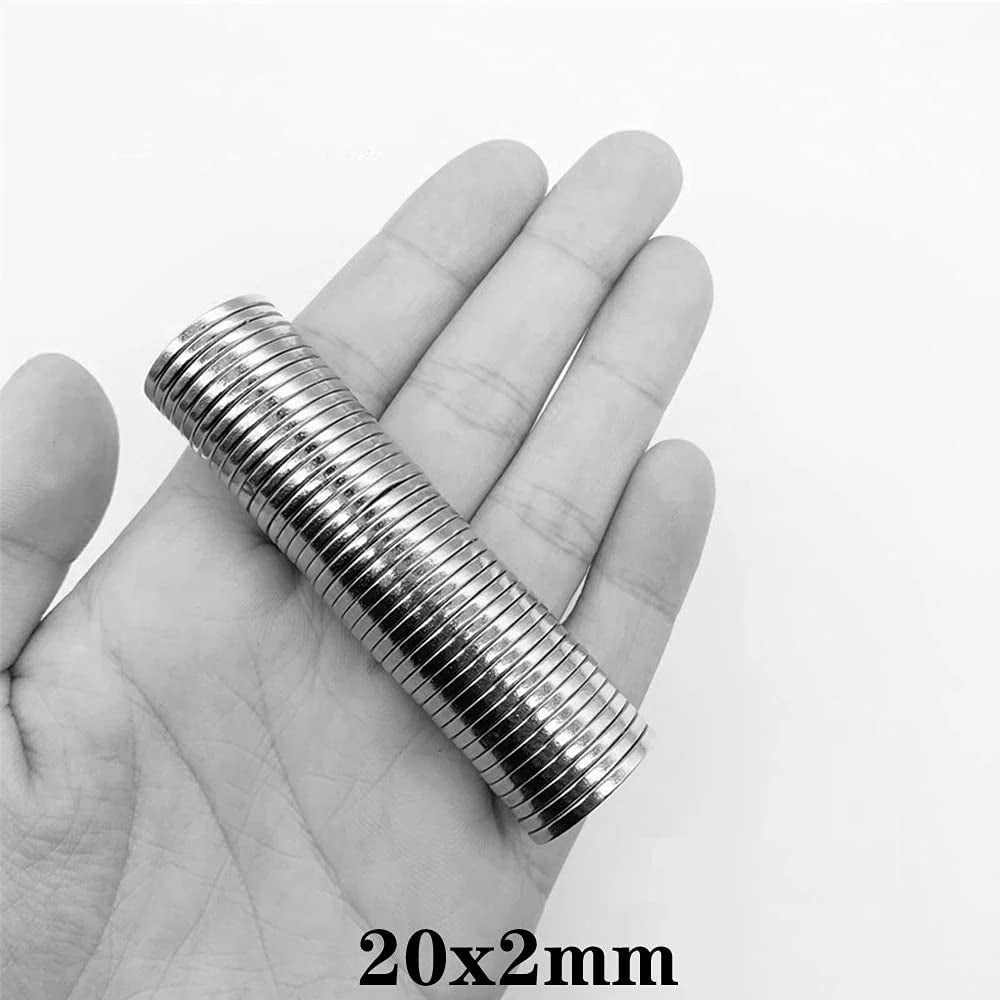 25Pcs 20X2Mm Powerful Strong Magnetic Magnet 20Mmx2Mm Permanent Neodymium Magnets Disc 20X2Mm round Magnet Sheet 20*2  kkhouse   