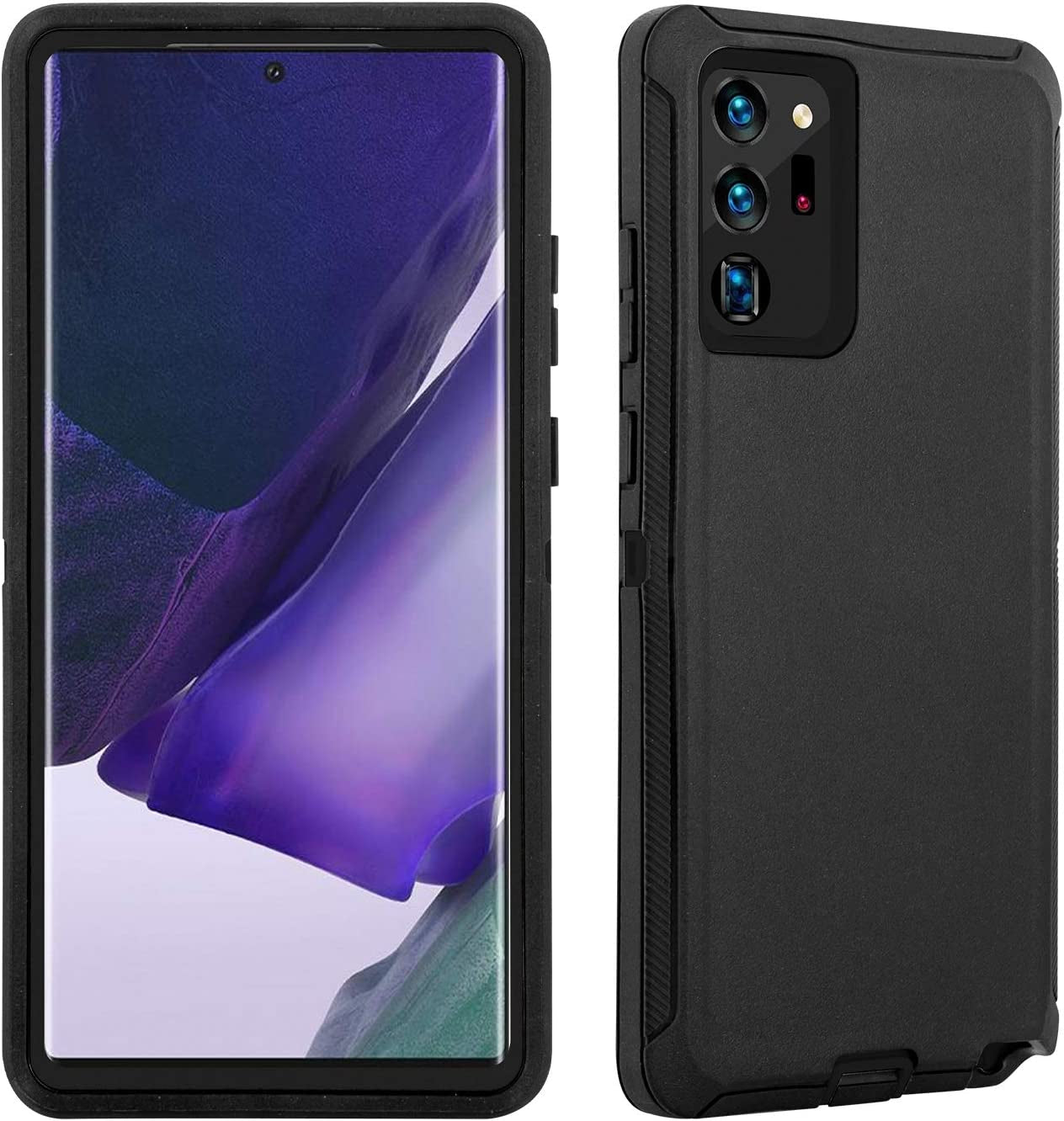 Galaxy Note 20 Case,Drop Protection Full Body Rugged Heavy Duty Case,Shockproof/Drop/Dust Proof 3-Layer Protective Durable Cover for Samsung Galaxy Note 20 (Black)  Cljlixcy   
