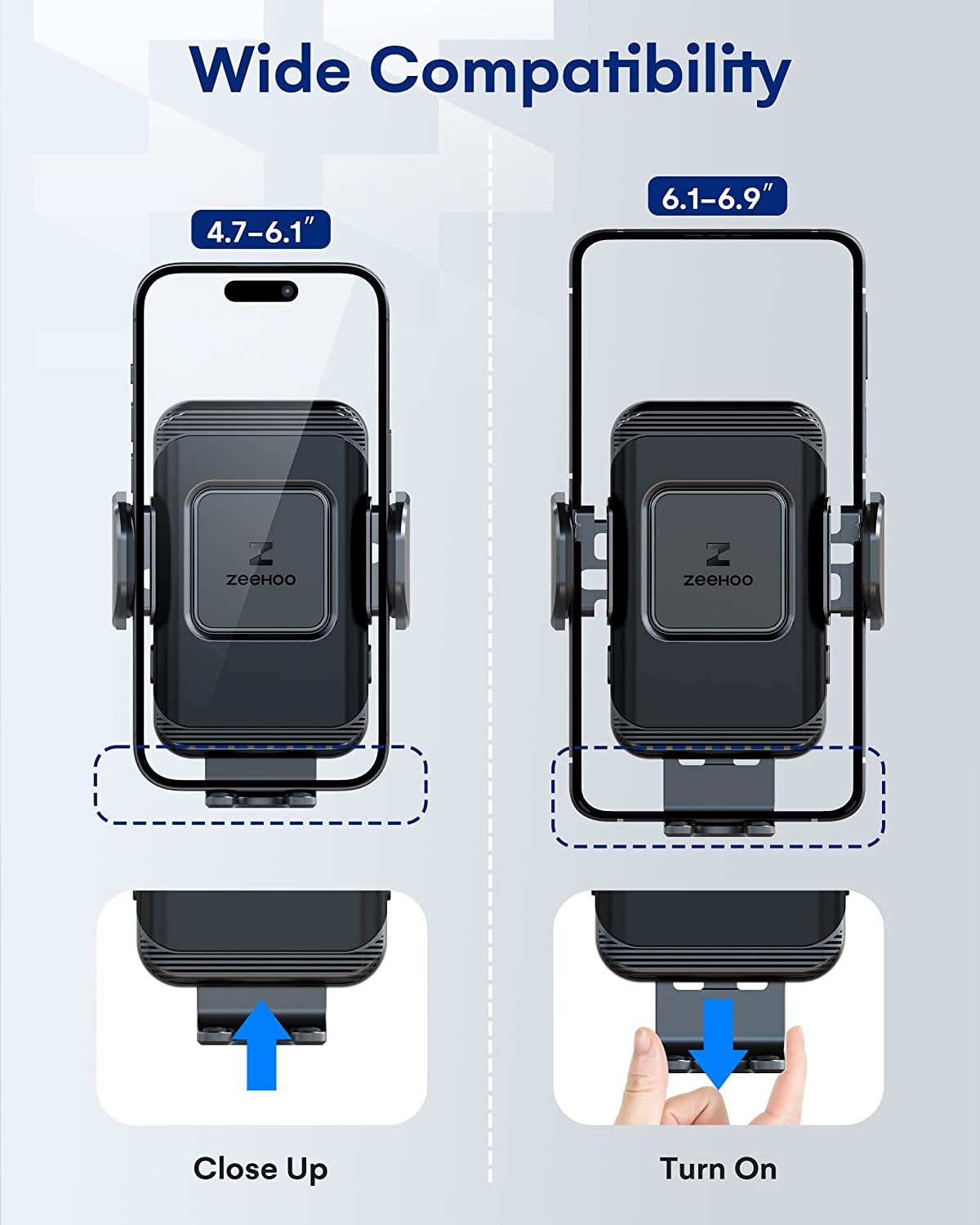 Zeehoo Wireless Car Charger,15 W Fast Charging Auto-Clamping Car Mount,Windshield Dash Air Vent Phone Holder for Iphone 14 13 12 Mini 11 Pro Max XS XR 8,Samsung S22 S21 S20 Note 20 10 9 8  ZEEHOO   