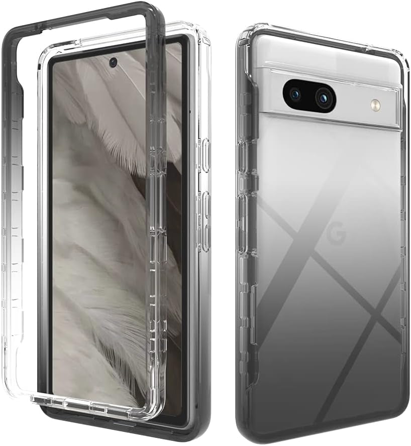 Pzwoxukhov Case for Redmi Note 12 Pro 5G Case Cover,Case for Xiaomi Poco X5 Pro High Transparency，Gradient Color,Anti-Drop Shock Absorption Case Black  Pzwoxukhov Black Google Pixel 7A 