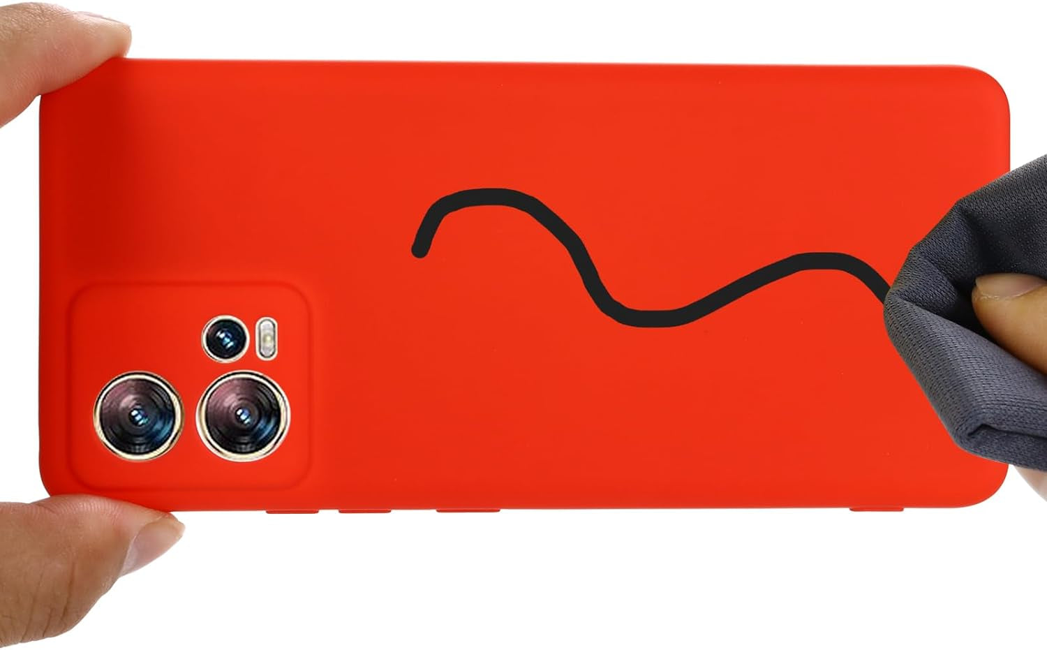 Case for Motorola Edge 30 Fusion, Liquid Silicone Protective Phone Case for Motorola Edge 30 Fusion with Silicone Lanyard, Slim Thin Soft Shockproof Cover for Motorola Edge 30 Fusion Silicone Case  Generic   