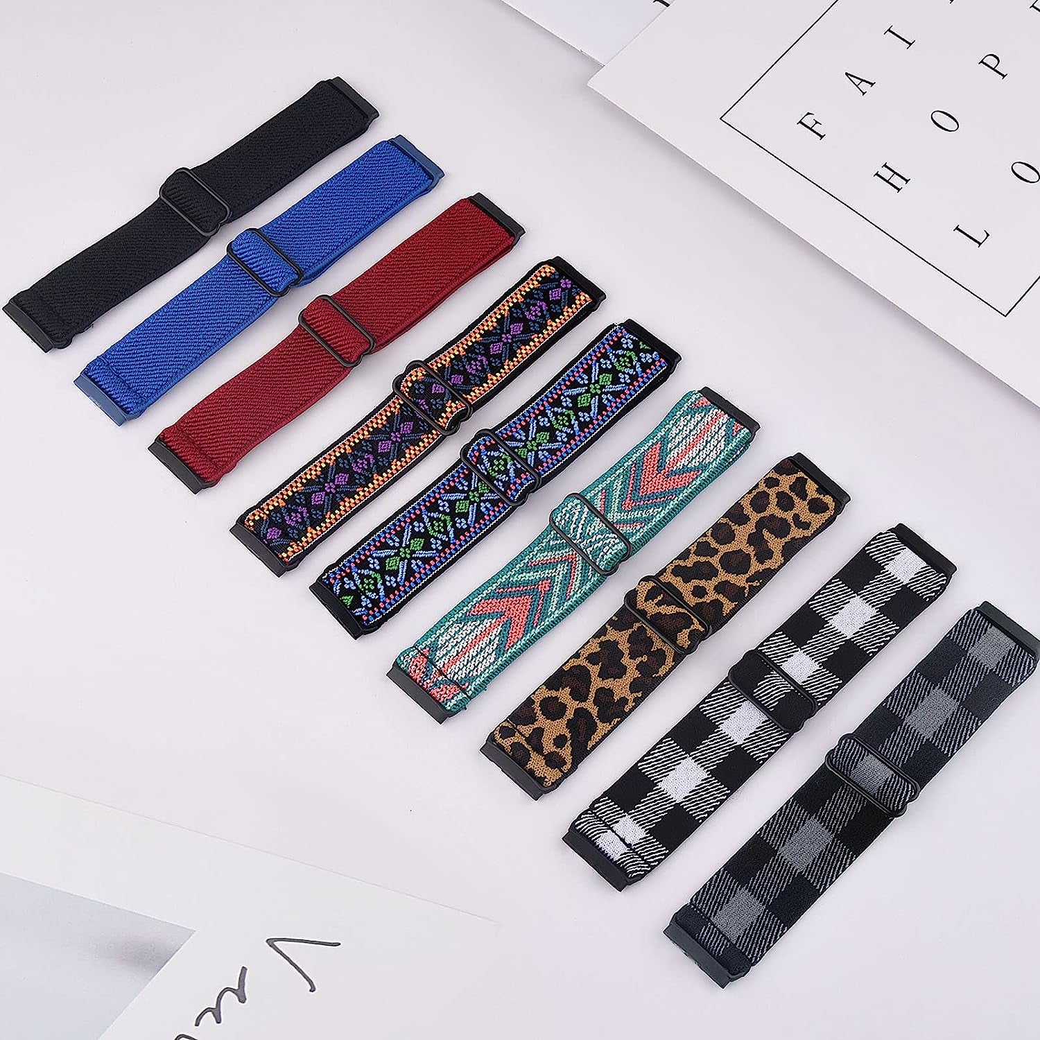 3 Pack Elastic Nylon Bands for Fitbit Sense Bands & Fitbit Versa 3 Bands Women Men, Skin-Friendly Soft Breathable Replacement Band for Fitbit Versa 3 & Fitbit Sense  Meliya   