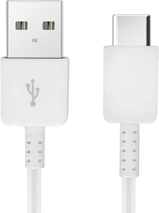 Authentic Short 8" USB Type-C Cable for ASUS ROG Gaming Smartphone ZS600KL-S845-8G128G Also Fast Quick Charges plus Data Transfer! (White)  Works for ROG Gaming Smartphone ZS600KL-S845-8G128G   