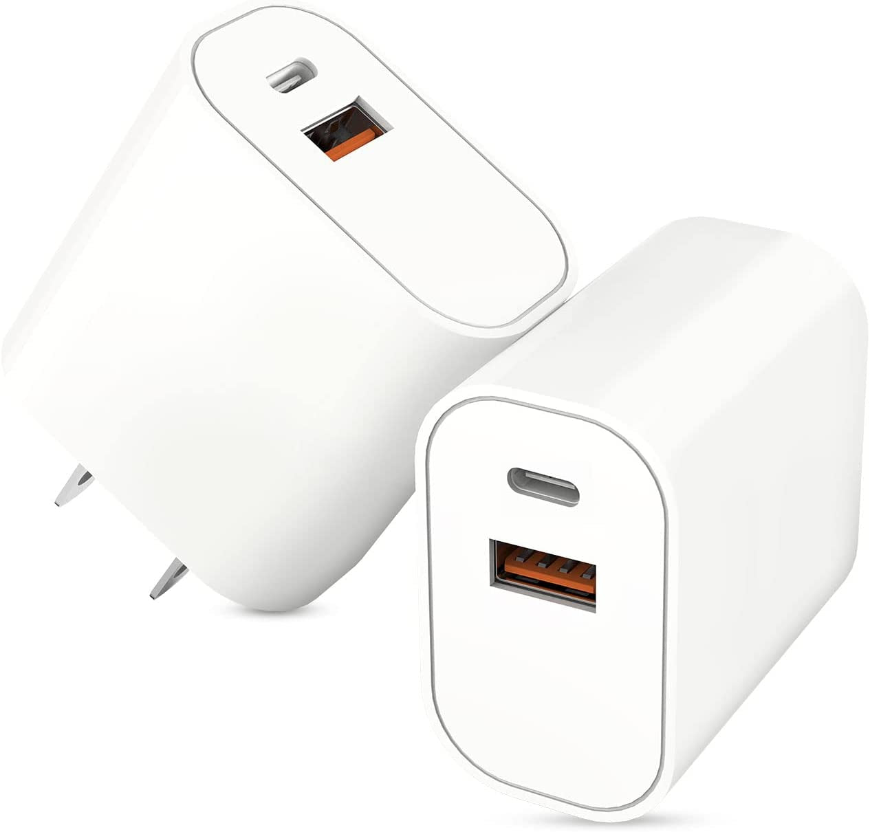 [Apple Mfi Certified] Iphone Fast Charger,2Pack 20W Dual Port PD3.0 USB-C + USB-A Power Delivery Wall Charger Block Plug for Iphone 14/13/13Pro Max/12 Mini/12 Pro Max/11/Xs/Xr/X/8,Ipad,Airpods Pro Max  Shenzhen Xihuida Electronics Co., Ltd   