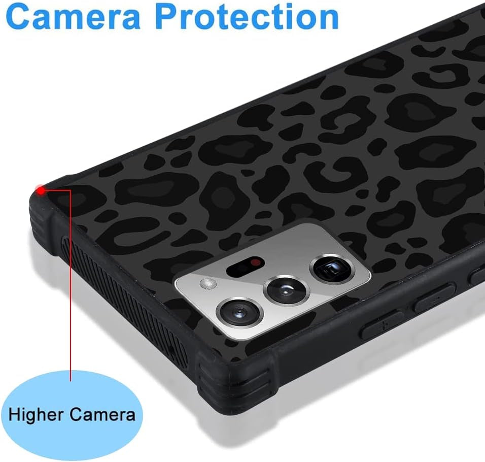 KANGHAR Case Compatible with Galaxy Note 20 Ultra,Black Leopard Design,Tire Texture Non-Slip +Shockproof Rugged TPU Protective Case for Samsung Galaxy Note 20 Ultra-Leopard Pattern  KANGHAR   