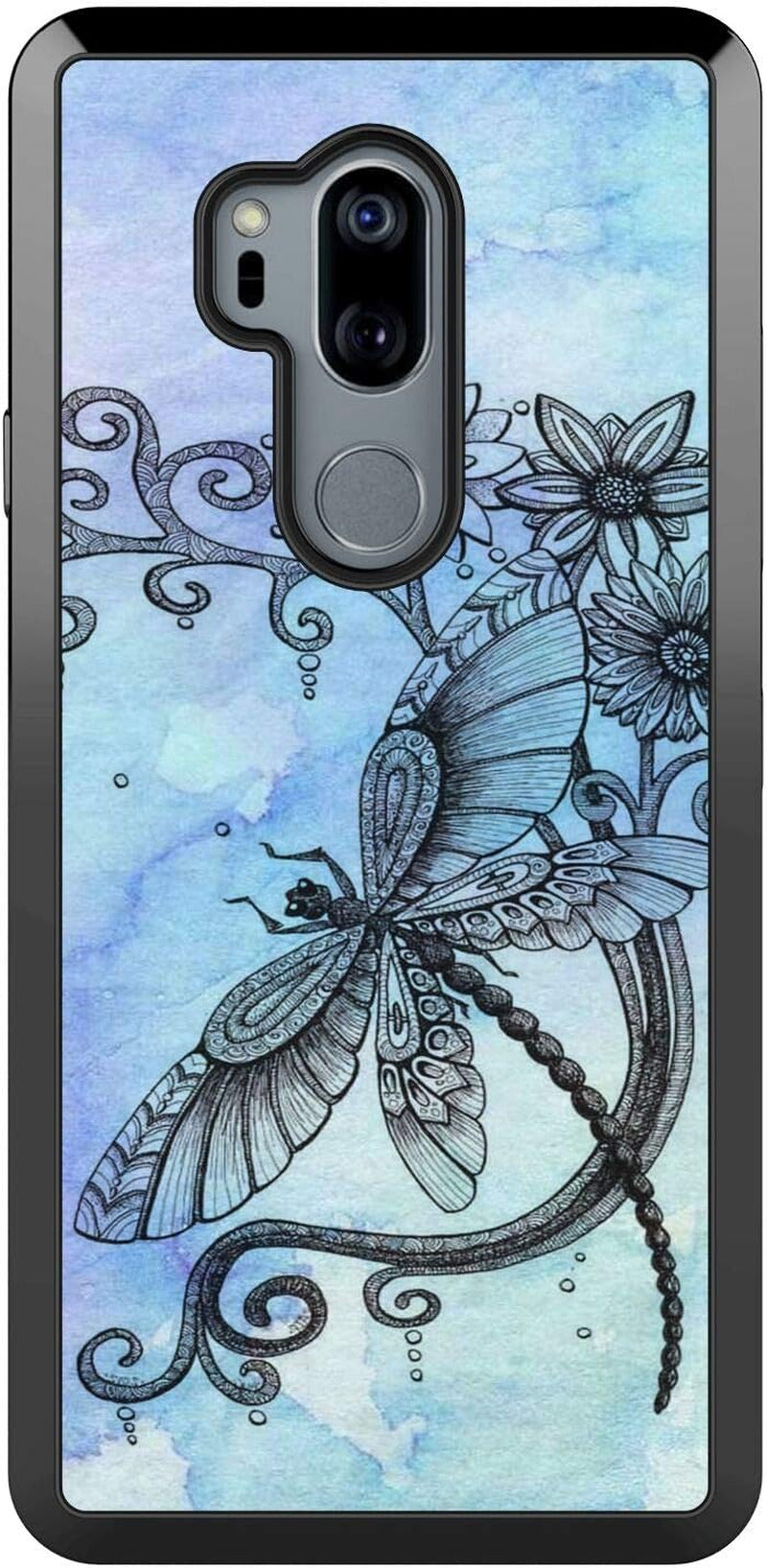 Cell Phone Case Compatible with LG G7 Thinq (6.1 Inch) Dragonfly  lilian   