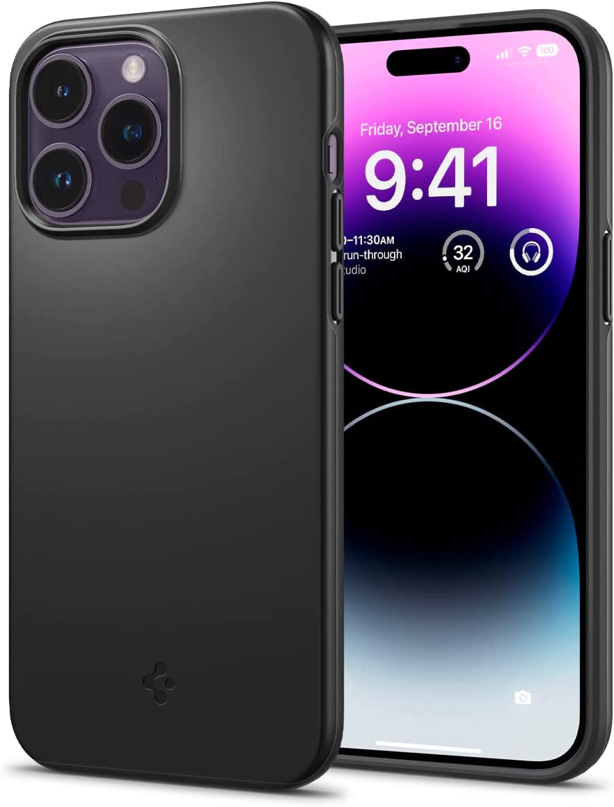 Spigen Thin Fit Designed for Iphone 14 Pro Case (2022) - Black  Spigen   