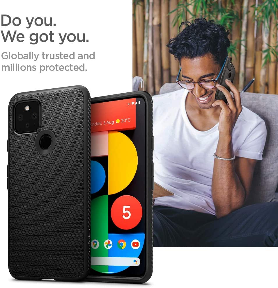 Spigen Liquid Air Armor Designed for Pixel 5 Case (2020) - Matte Black  Spigen   