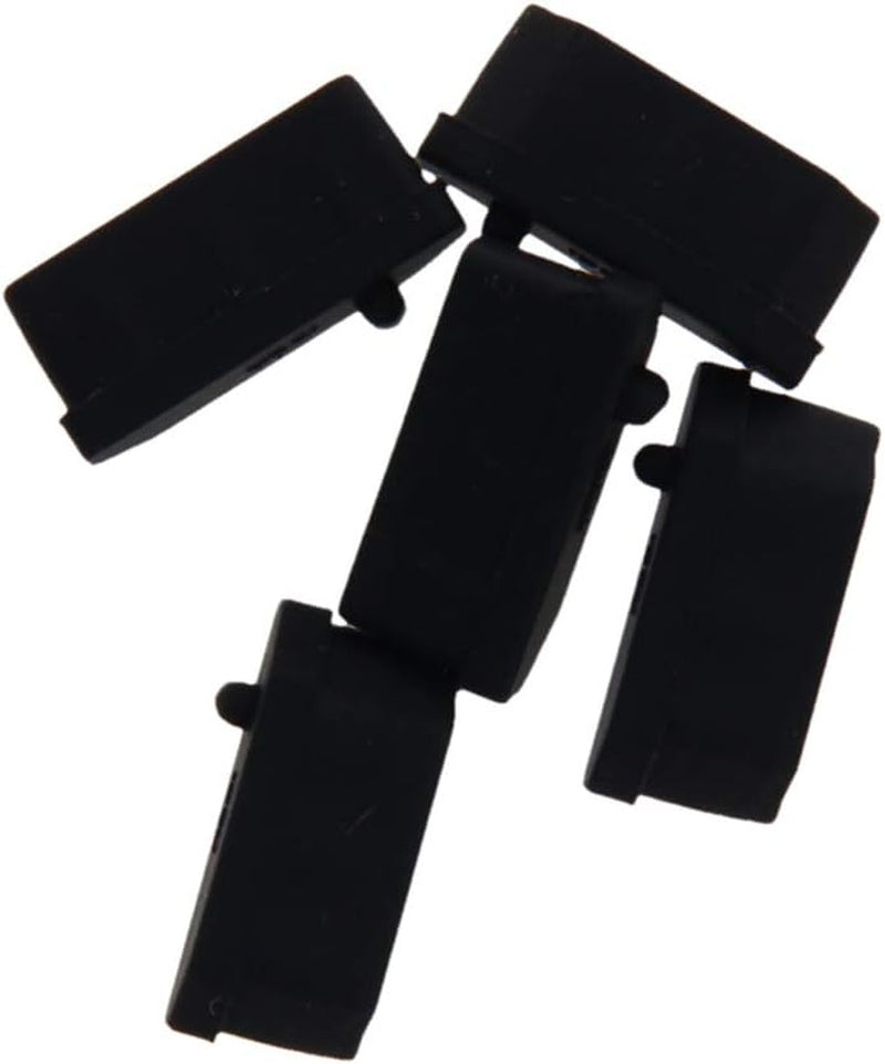 Fielect 20Pcs Silicone HDMI anti Dust Cover Plugs Protector Stopper Cap Black for Female Port Black for TV, Computer, 14X7X5Mm  Fielect   