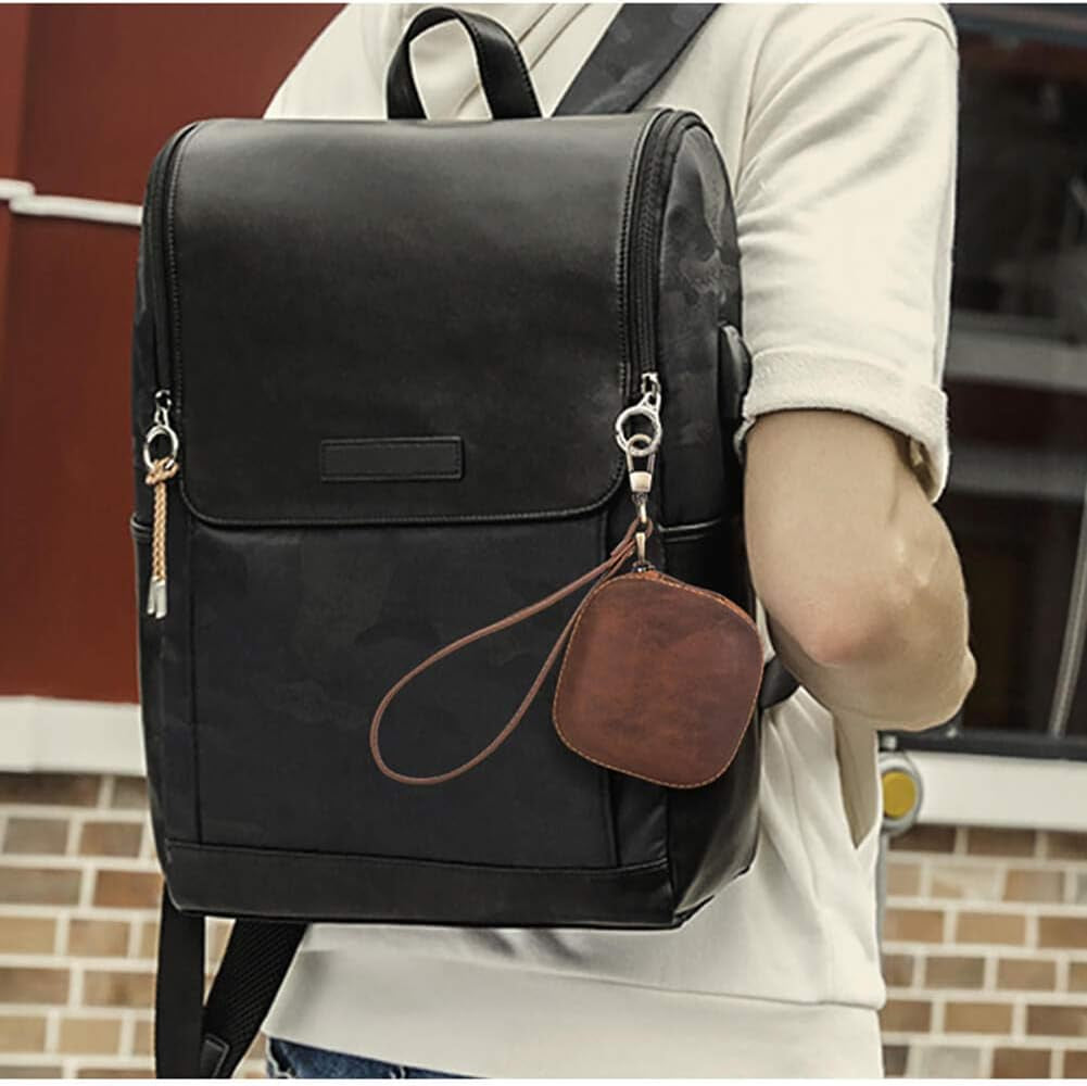 Hiram Powerbeats Pro Leather Case,Crazy Horse Leather Powerbeats Pro Case for Men and Women, Men'S Leather Travel Case for Powerbeats Pro(Brown)…  Hiram   