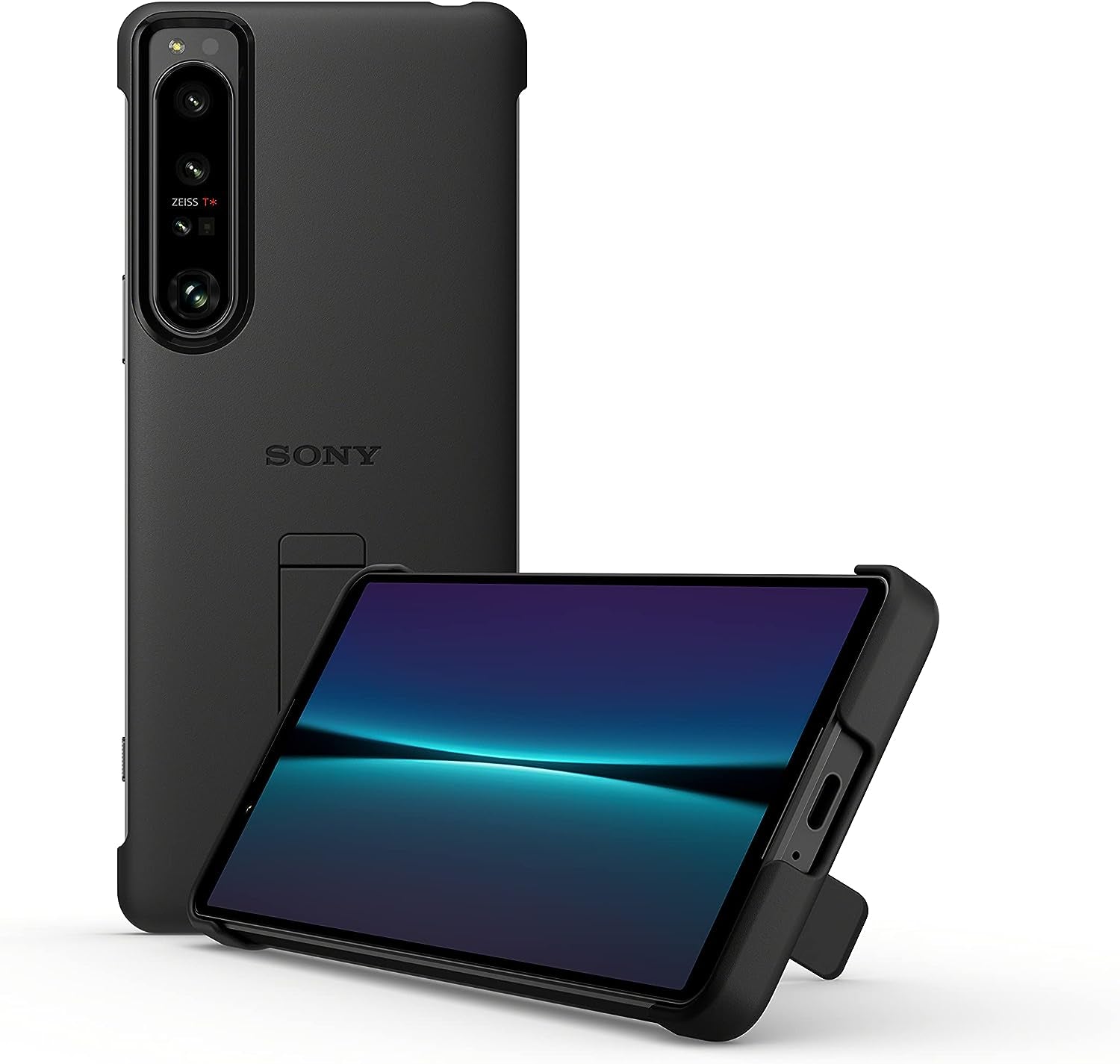 Sony Xperia 1 IV Official Case with Stand - Black, Wireless Charging Compatible  Sony   