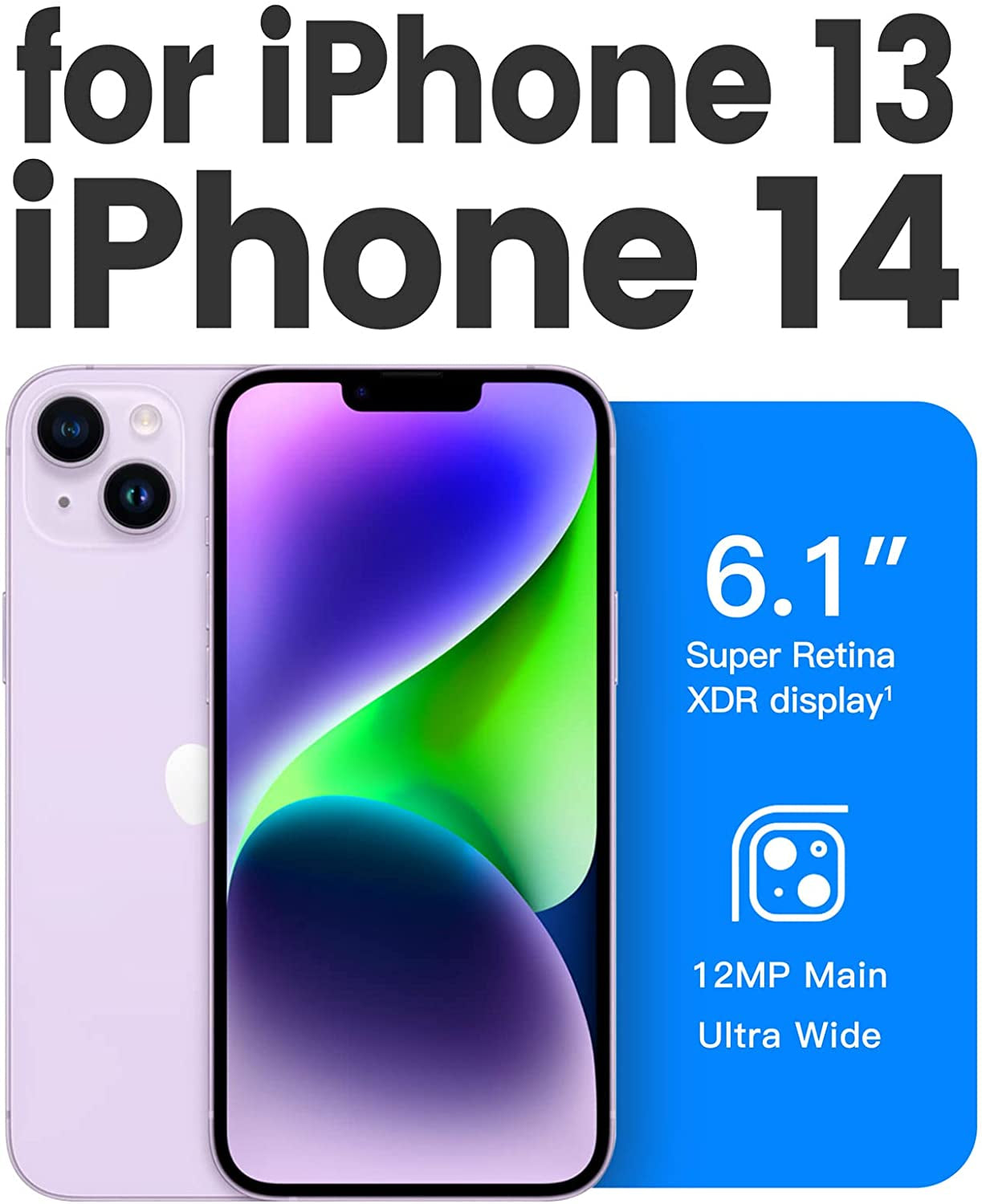 Mkeke for Iphone 14 Case & Iphone 13 Case Clear, New Designed Slim Phone Case for Iphone 13 & 14 with Protective Bumper for Apple Iphone 14/Iphone 13 6.1'' [Anti Yellowing] [Military Grade Protection]  Shenzhen Make Technology Company Limited   