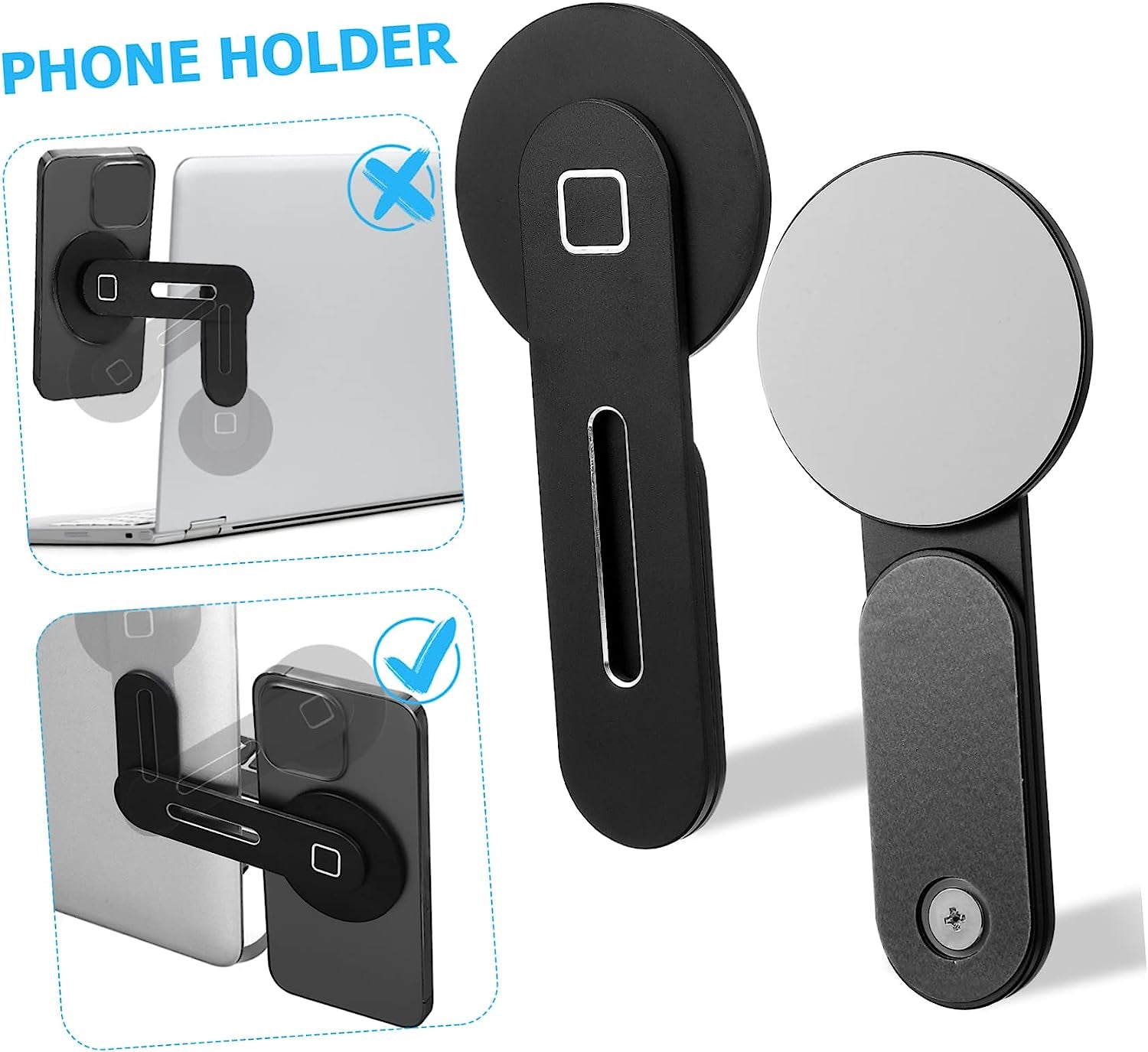 UKCOCO Bracket Car Laptop Mount Magnetic Car Mount Desk Laptop Stand Magnetic Laptop Stand Magnetic Phone Holder for Laptop Magnetic Laptop Bracket Magnetic Phone Holder Mount Phone Rack  UKCOCO   