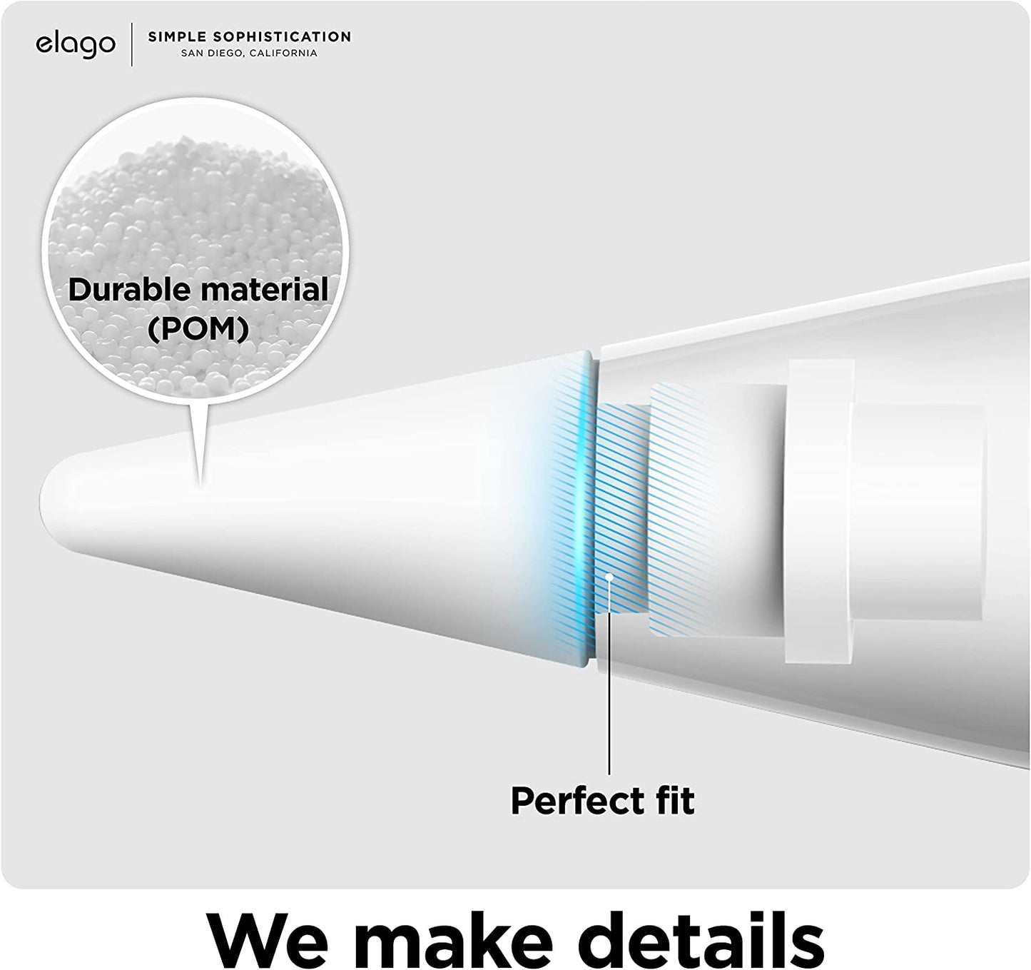 Elago [4 Pack Replacement Pencil Tips Compatible with Apple Pencil 1St & 2Nd Generation, Wear-Resistant High Sensitivity Pencil Nibs  elago   