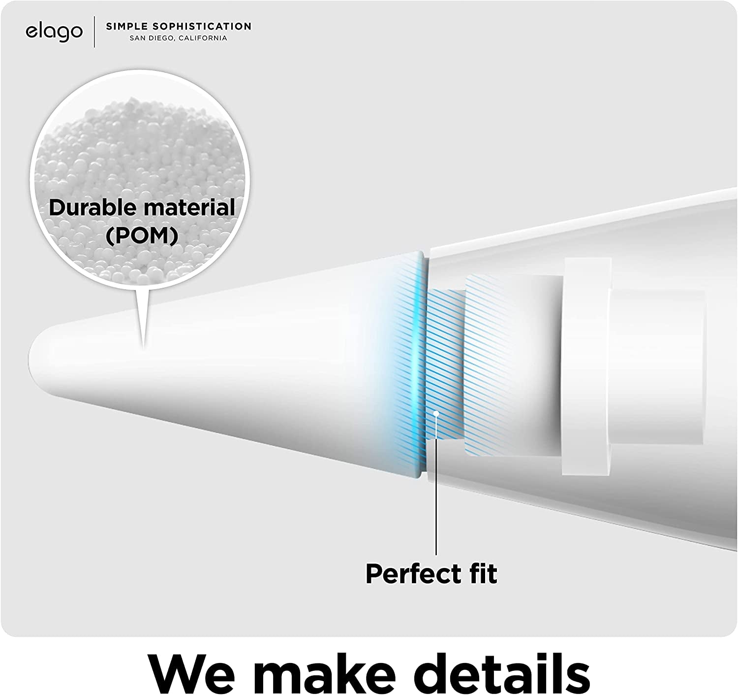 Elago [4 Pack Replacement Pencil Tips Compatible with Apple Pencil 1St & 2Nd Generation, Wear-Resistant High Sensitivity Pencil Nibs  elago   