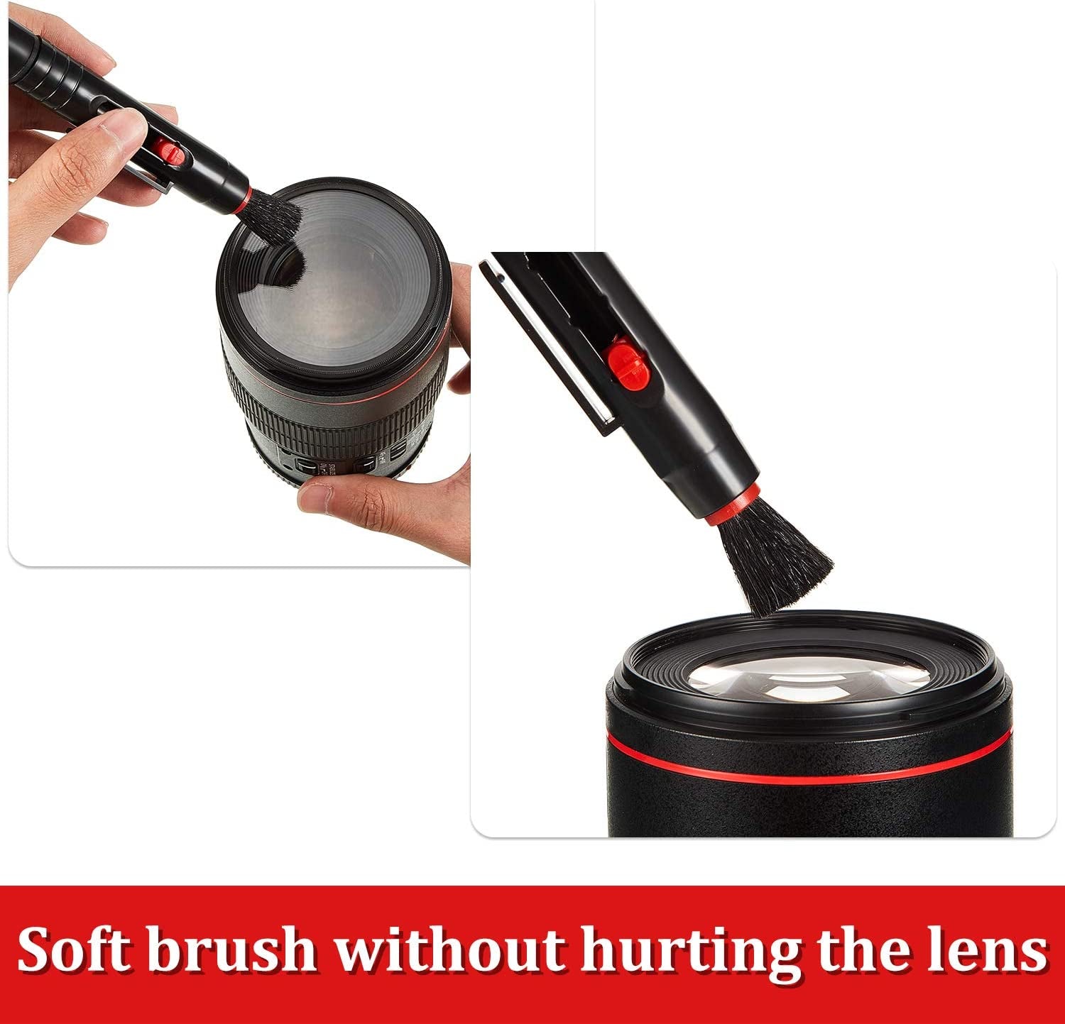 3 Pieces Multifunction Lens Cleaning Pen Brush, Lens Brush Camera Screen Cleaning Pen for Camera, SLR, Telescope, Magnifying Glass, Phone  Frienda   