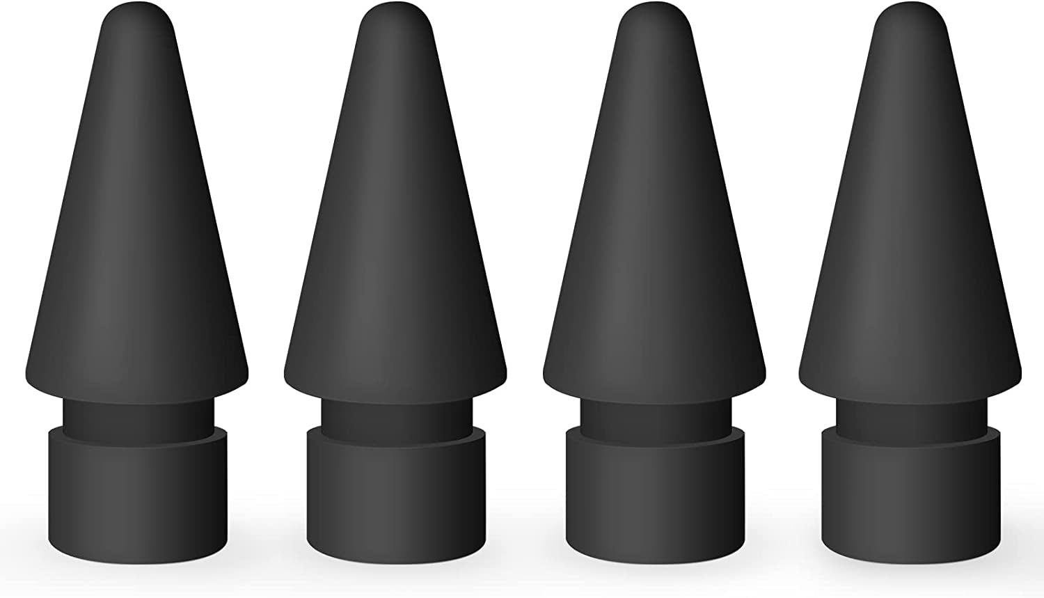 MEKO 4 Pack Replacement Tips for Apple Pencil 1St Gen & 2Nd Gen, Pen Nibs for Ipad Pro Pencil- Black  MEKO   