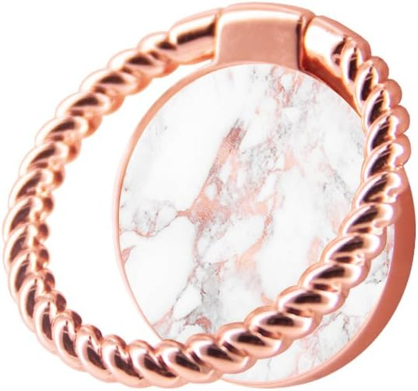Finger Ring Stand,Ucolor 360° Rotation Cell Phone Grip Mount Kickstand Holder for Smartphones and Tablet (Rose Gold Marble)  uCOLOR   