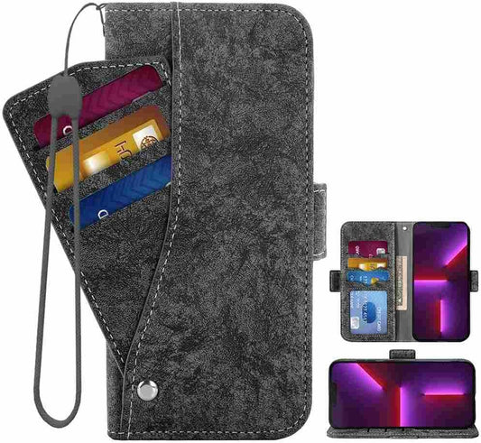 DIIGON Phone Cover Folio Wallet Case for LG G8, Premium PU Leather Slim Fit Cover for LG G8, 1 Photo Frame Slot, Prevent Scratches, Black  DIIGON   