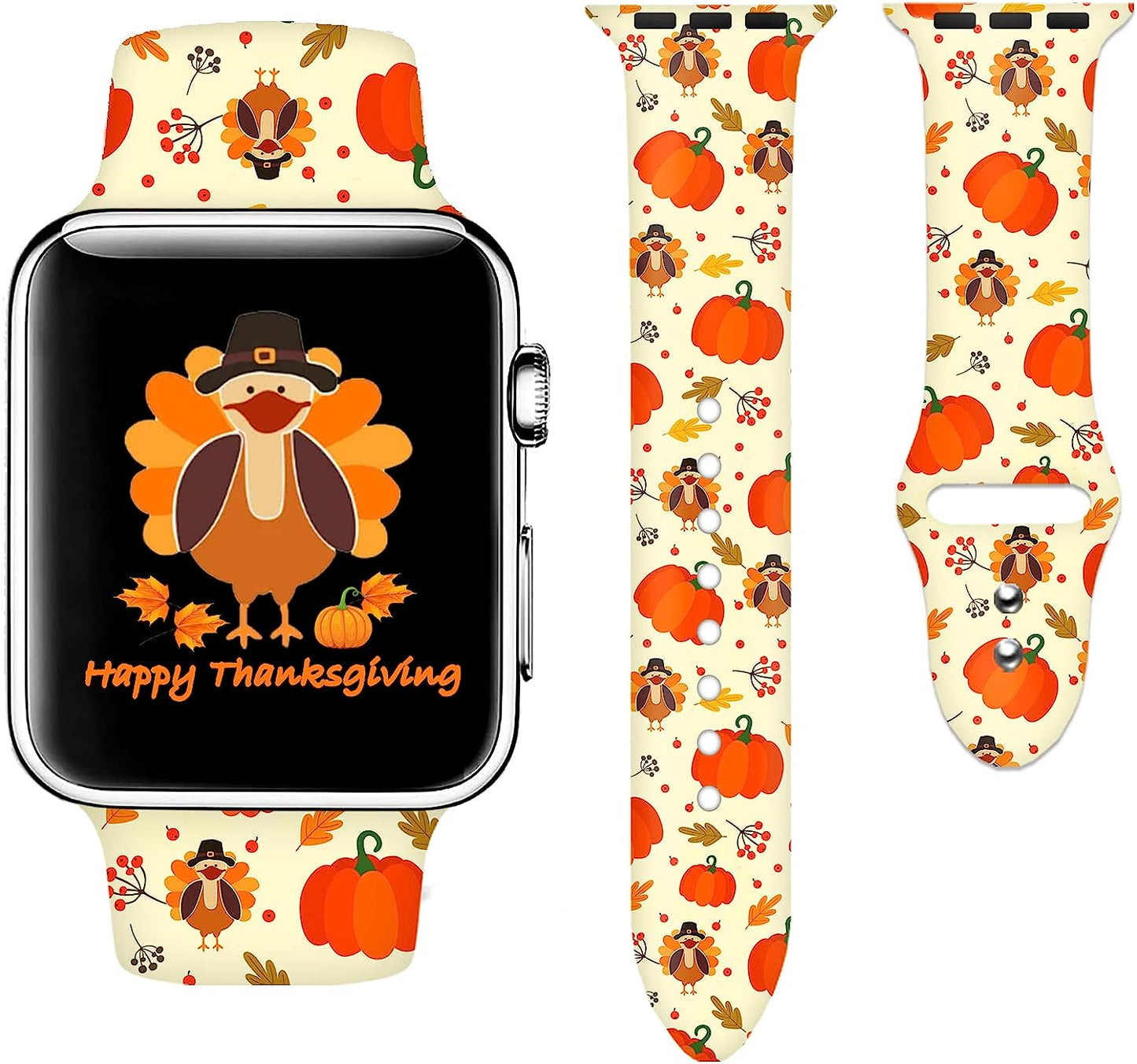 Camo Watch Bands Compatible with Apple Watch 38Mm 40Mm 41Mm 42Mm 44Mm 45Mm for Women Men, Adjustable Soft Silicone Sport Wristbands Replacement Strap for Iwatch Series 7 6 5 4 3 2 1  GEJPJGE Turkey 42mm/44mm/45mm/49mm (M/L) 