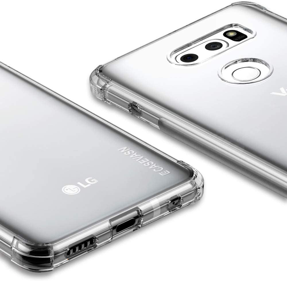 CASEVASN TPU for LG V30/LG V30S/LG V30 Plus/Lg V30S Thinq/Lg V35/LG V35 Thinq Case Clear, Ultra Slim Thin Anti-Scratches Flexible TPU Gel Rubber Soft Skin Silicone Protective Case Cover (Clear)  CASEVASN   