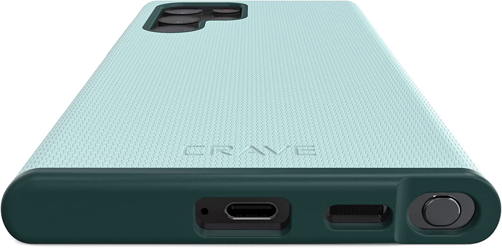 Crave Dual Guard for Samsung Galaxy S22 Ultra Case, Shockproof Protection Dual Layer Case for Samsung Galaxy S22 Ultra, S22 Ultra 5G - Aqua  Crave   