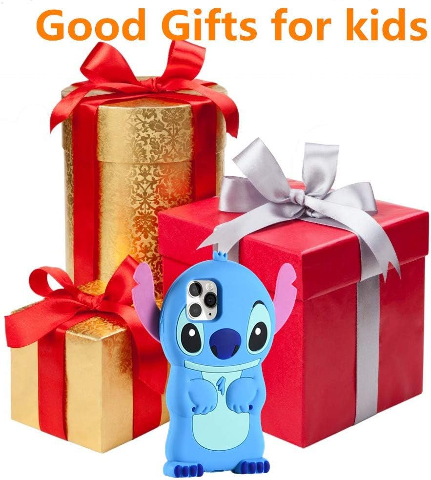 FINDWORLD Cases for Iphone 14 PRO Case, Lilo Stitch Cute 3D Cartoon Unique Cool Soft Silicone Animal Character Waterproof Protector Boys Kids Girls Gifts Cover Housing Skin for Iphone 14 Pro  FINDWORLD   