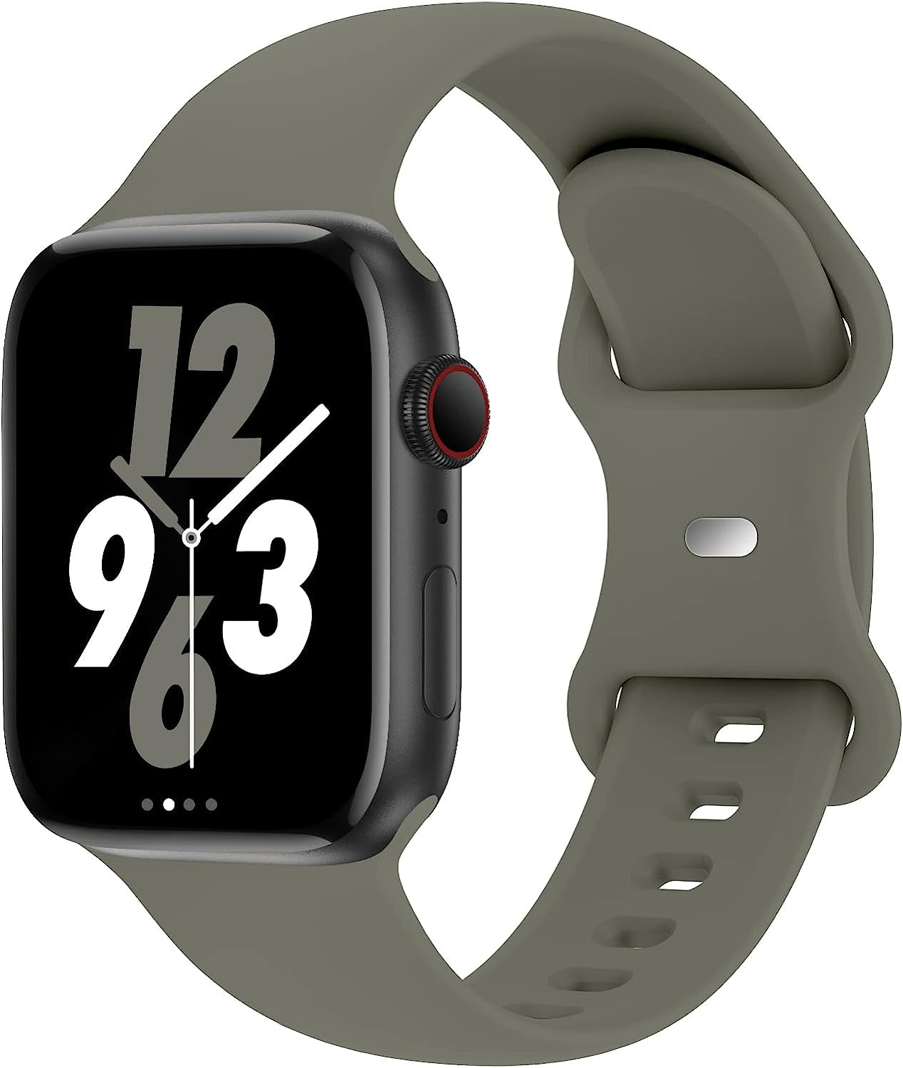 Acrbiutu Bands Compatible with Apple Watch 38Mm 40Mm 41Mm 42Mm 44Mm 45Mm 49Mm, Replacement Soft Silicone Sport Accessory Strap Wristbands for Iwatch Series Ultra 8/7/6/5/4/3/2/1 SE Women Men  Acrbiutu B,Khaki 38/40/41mm M/L 